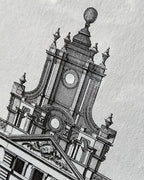 Original Prints: Antique c.1715–1725 Colen Campbell Vitruvius Britannicus Blenheim Palace Engraving