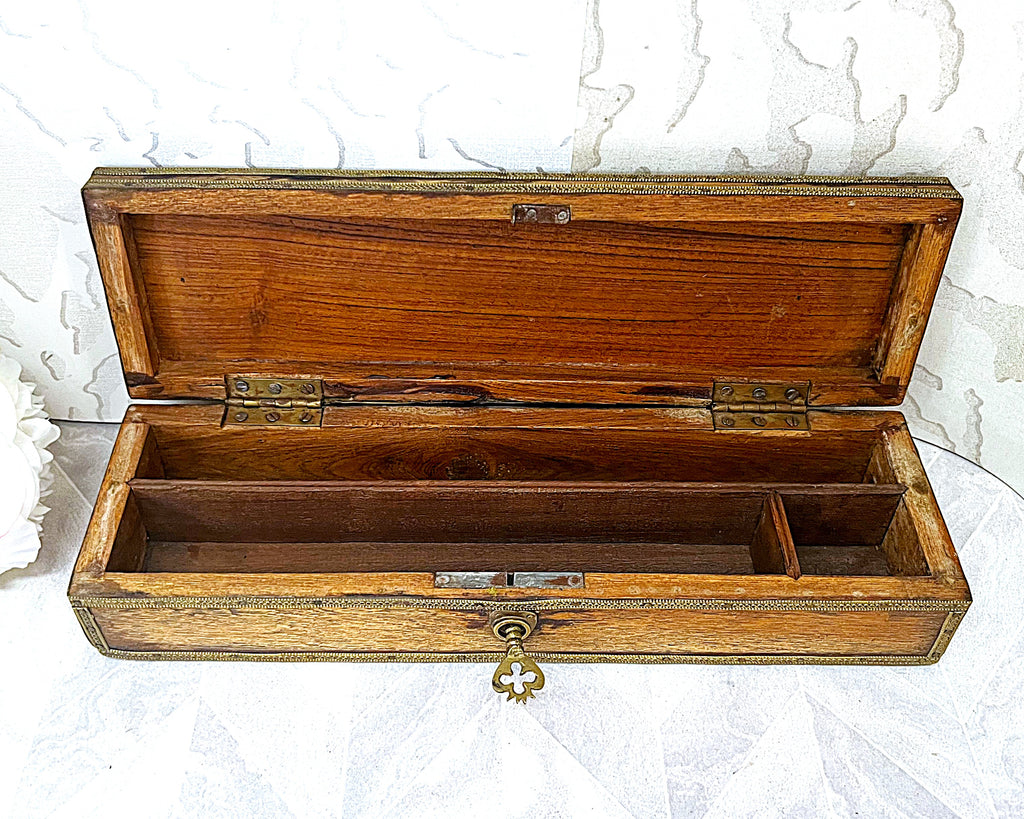 Wooden Boxes: Dutch Colonial Indo-Portuguese Dome-Top Document Box Circa 1850–1880
