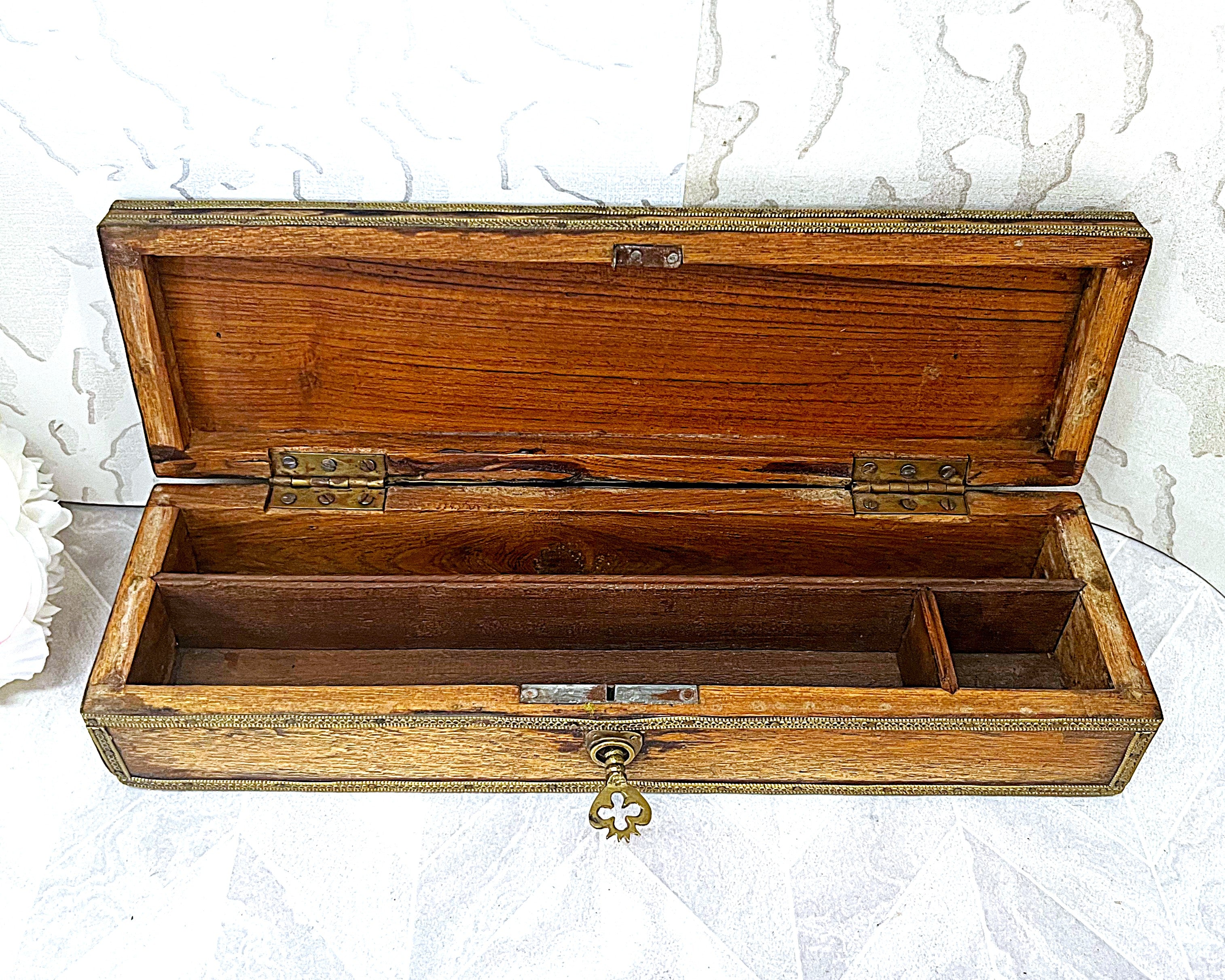 Wooden Boxes: Dutch Colonial Indo-Portuguese Dome-Top Document Box Circa 1850–1880