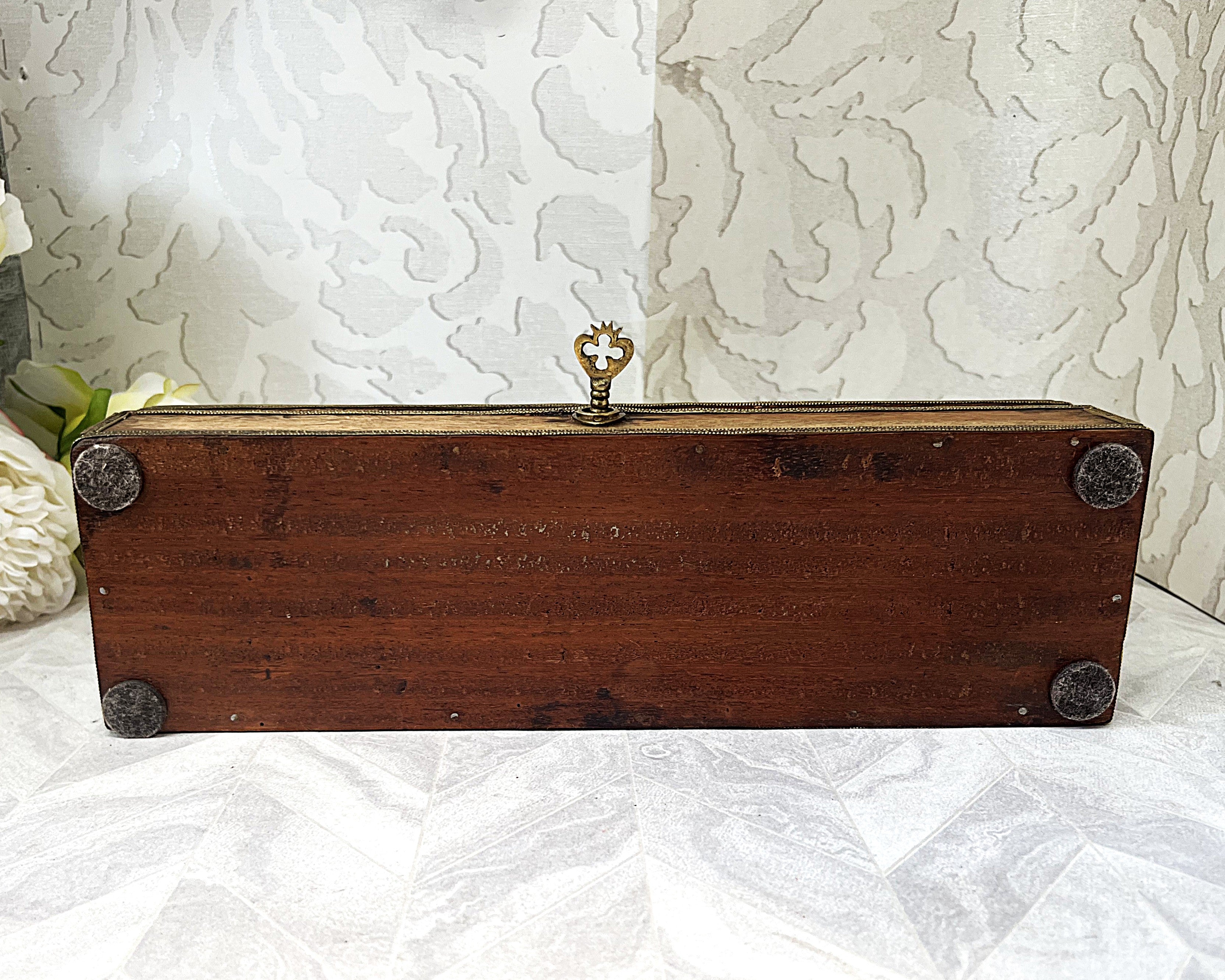 Wooden Boxes: Dutch Colonial Indo-Portuguese Dome-Top Document Box Circa 1850–1880