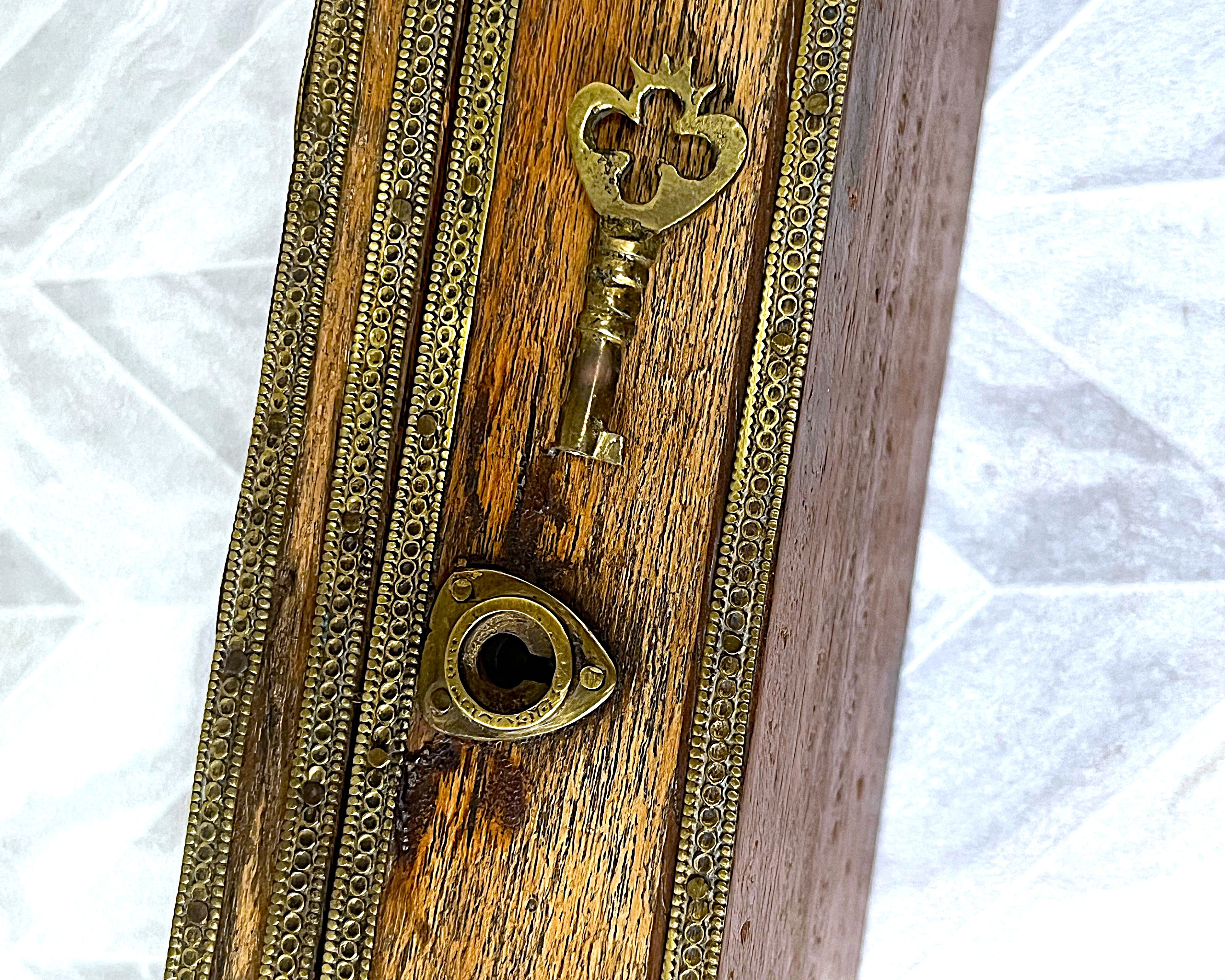 Wooden Boxes: Dutch Colonial Indo-Portuguese Dome-Top Document Box Circa 1850–1880