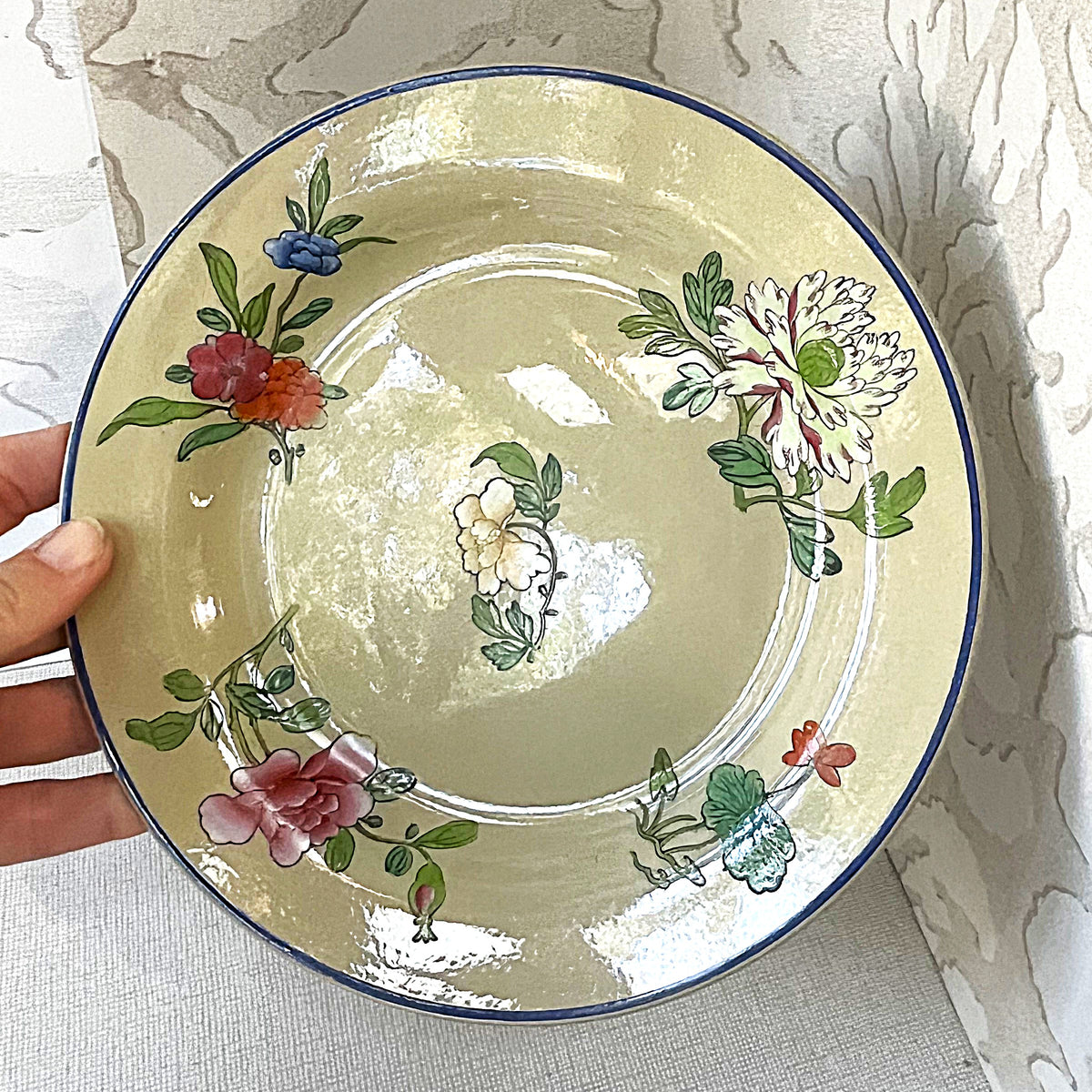 Decorative Plates: Wedgwood Drabware “Oriental 1810” Antique Ironstone Plate (22cm)