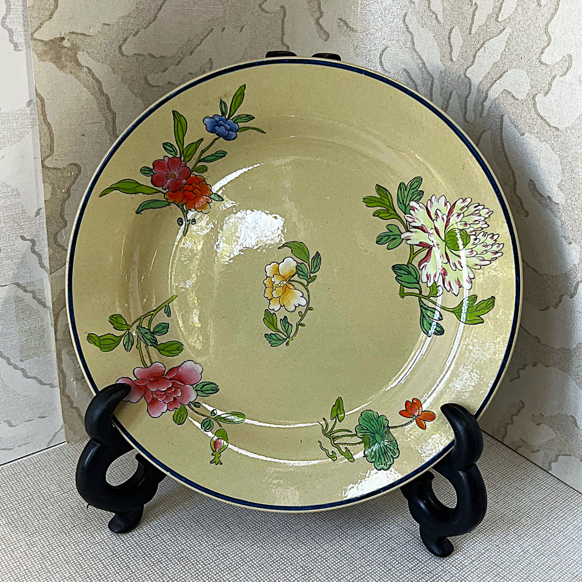 Decorative Plates: Wedgwood Drabware “Oriental 1810” Antique Ironstone Plate (22cm)
