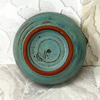 Liebermann: Hand-Signed Mid-Century Turquoise Glaze Ashtrays, 2
