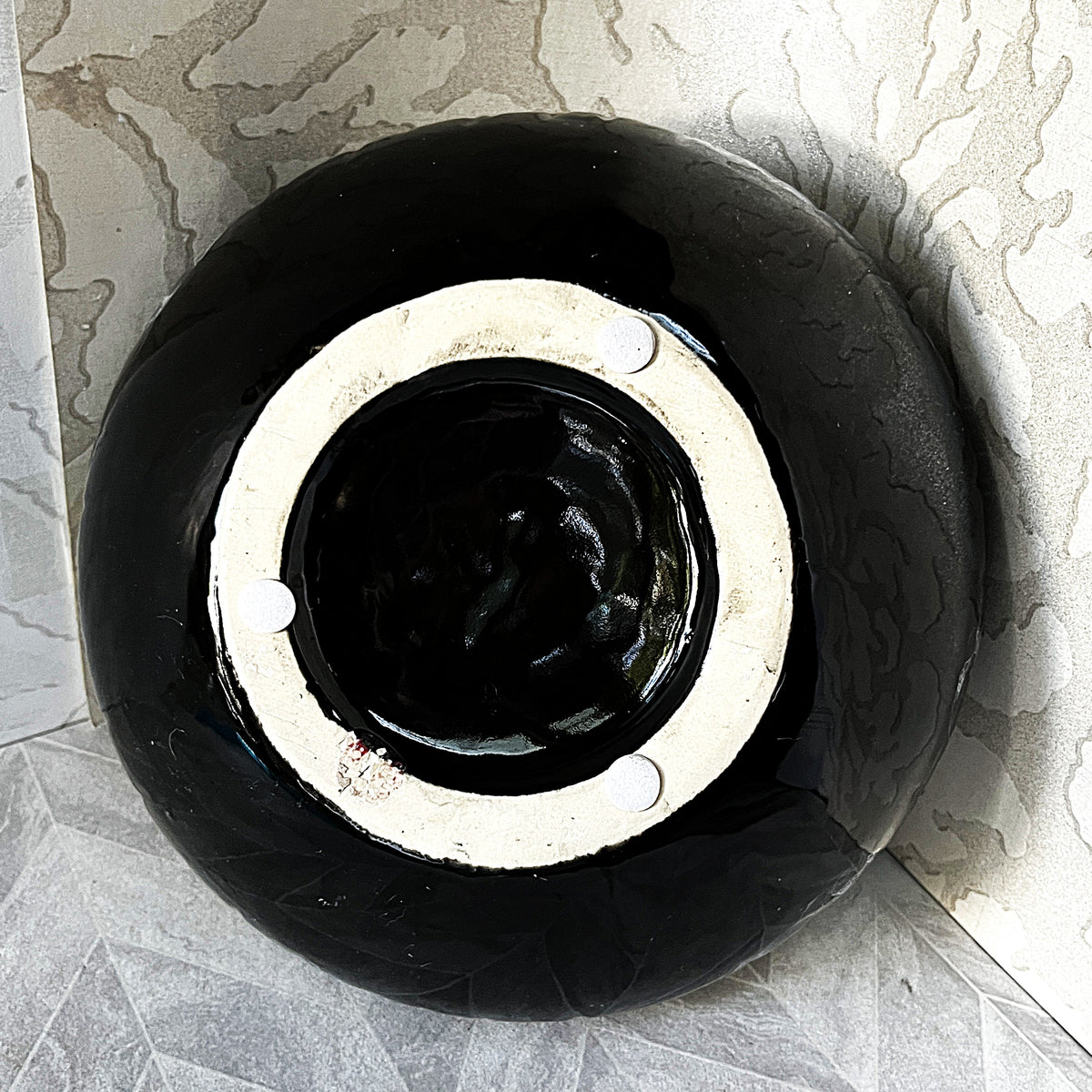 Lucia Ware: Lucia Ware Bubble Glaze Volcanic Black Centrepiece Bowl
