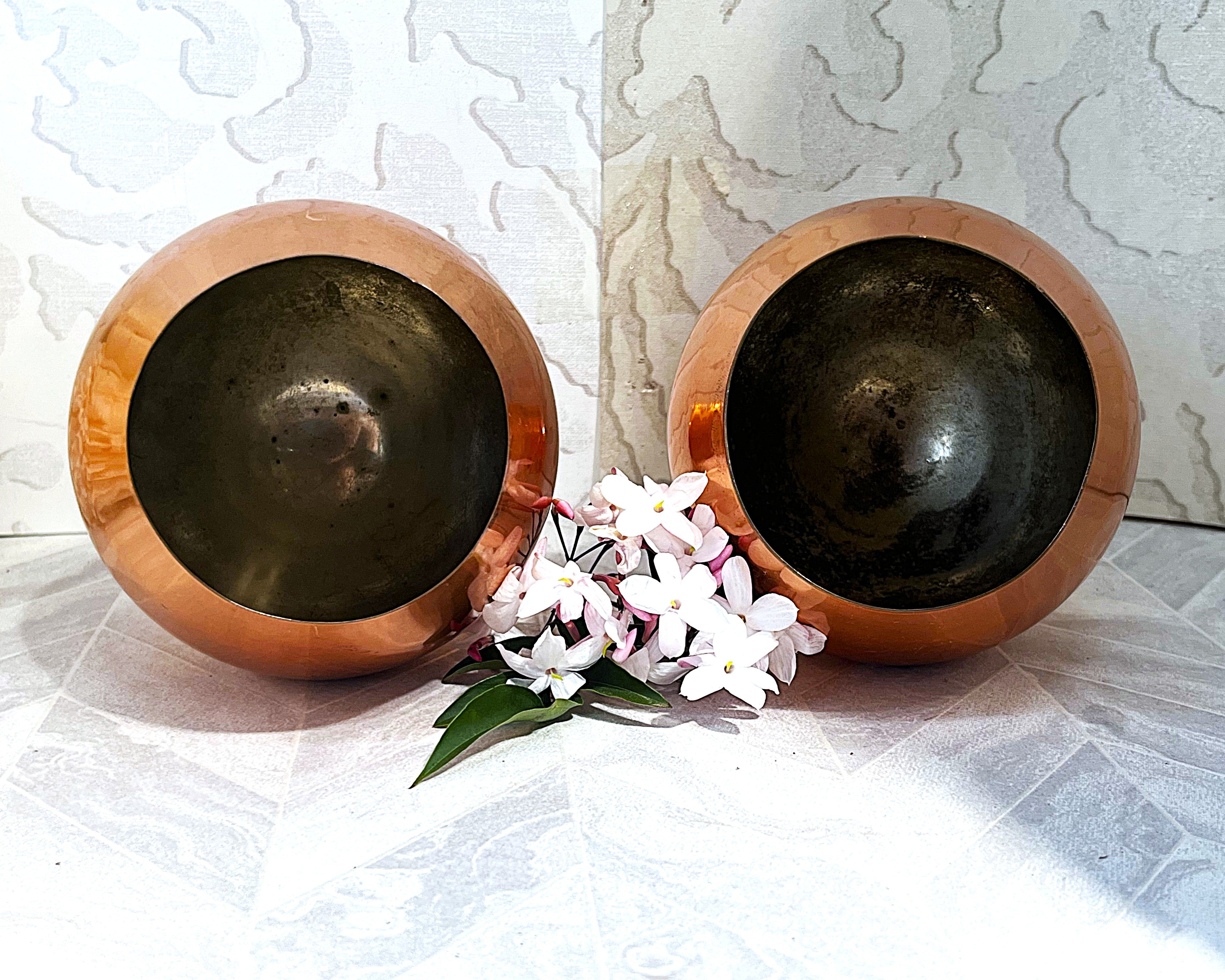 Copper Décor: Mid-Century Copper Spun Brandy Goblets, 2
