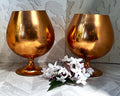 Copper Décor: Mid-Century Copper Spun Brandy Goblets, 2