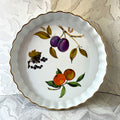 Baking Dish: Royal Worcester Evesham Gold Fluted Tart Quiche Dish
