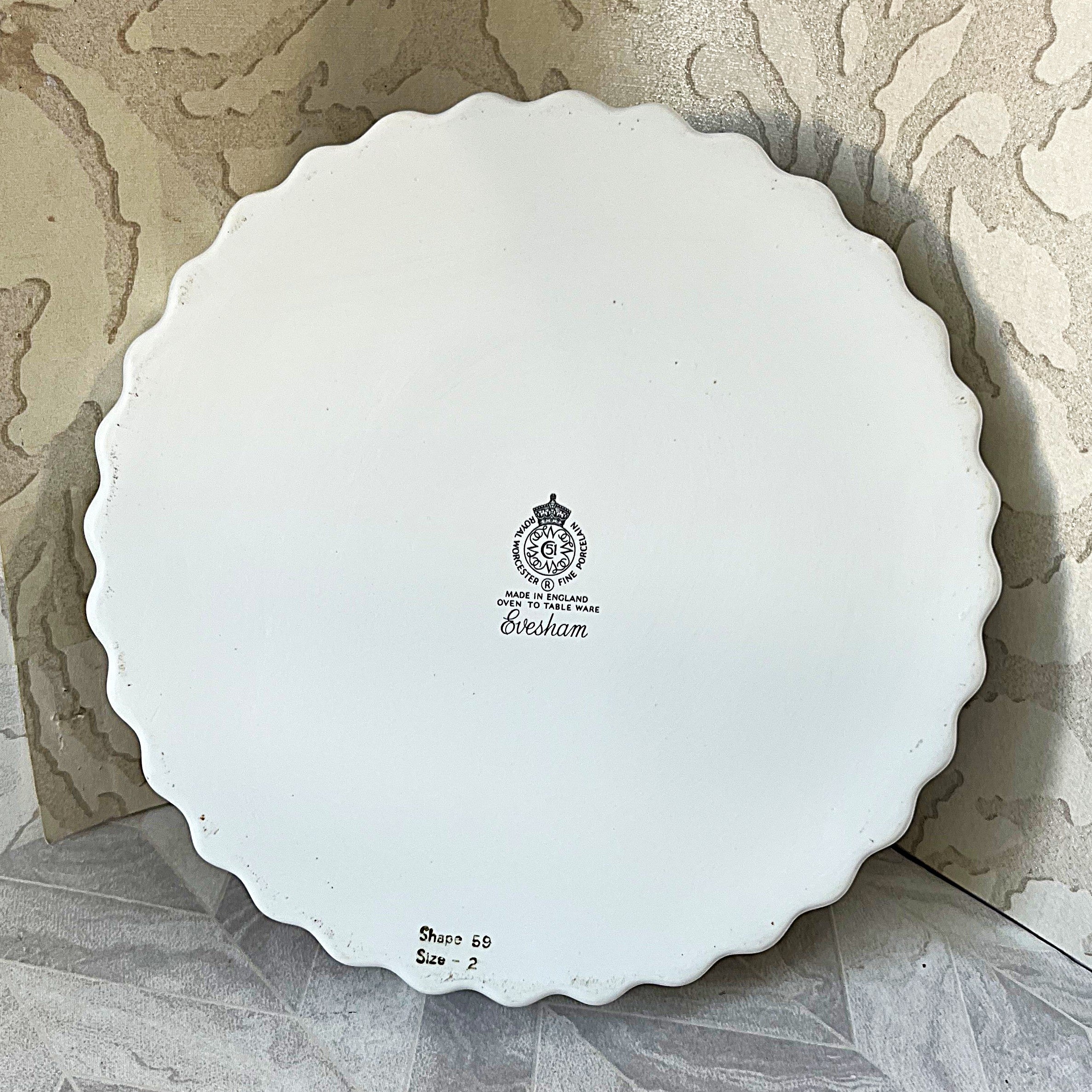 Baking Dish: Royal Worcester Evesham Gold Fluted Tart Quiche Dish