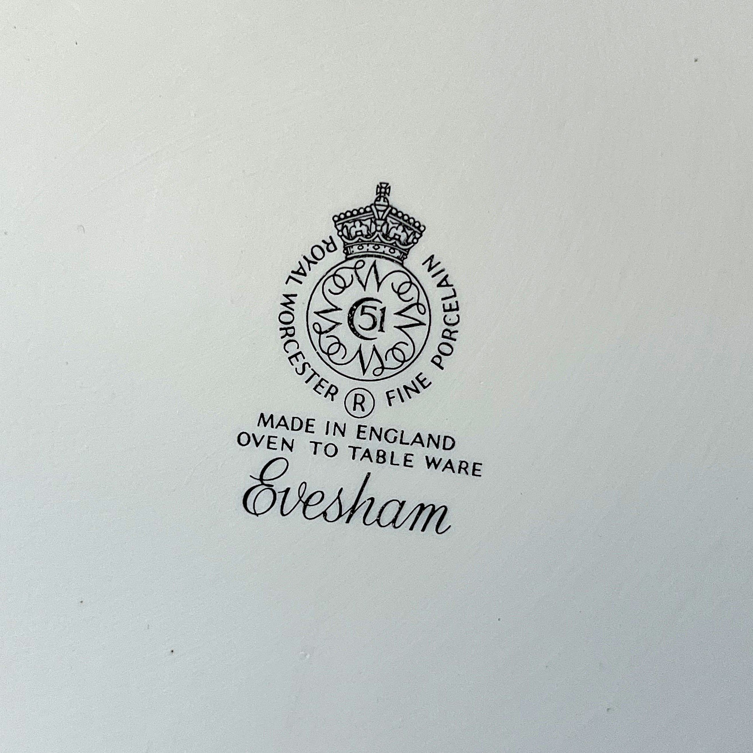 Baking Dish: Royal Worcester Evesham Gold Fluted Tart Quiche Dish