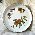 Baking Dish: Royal Worcester Evesham Gold Fluted Large Tart Quiche Dish