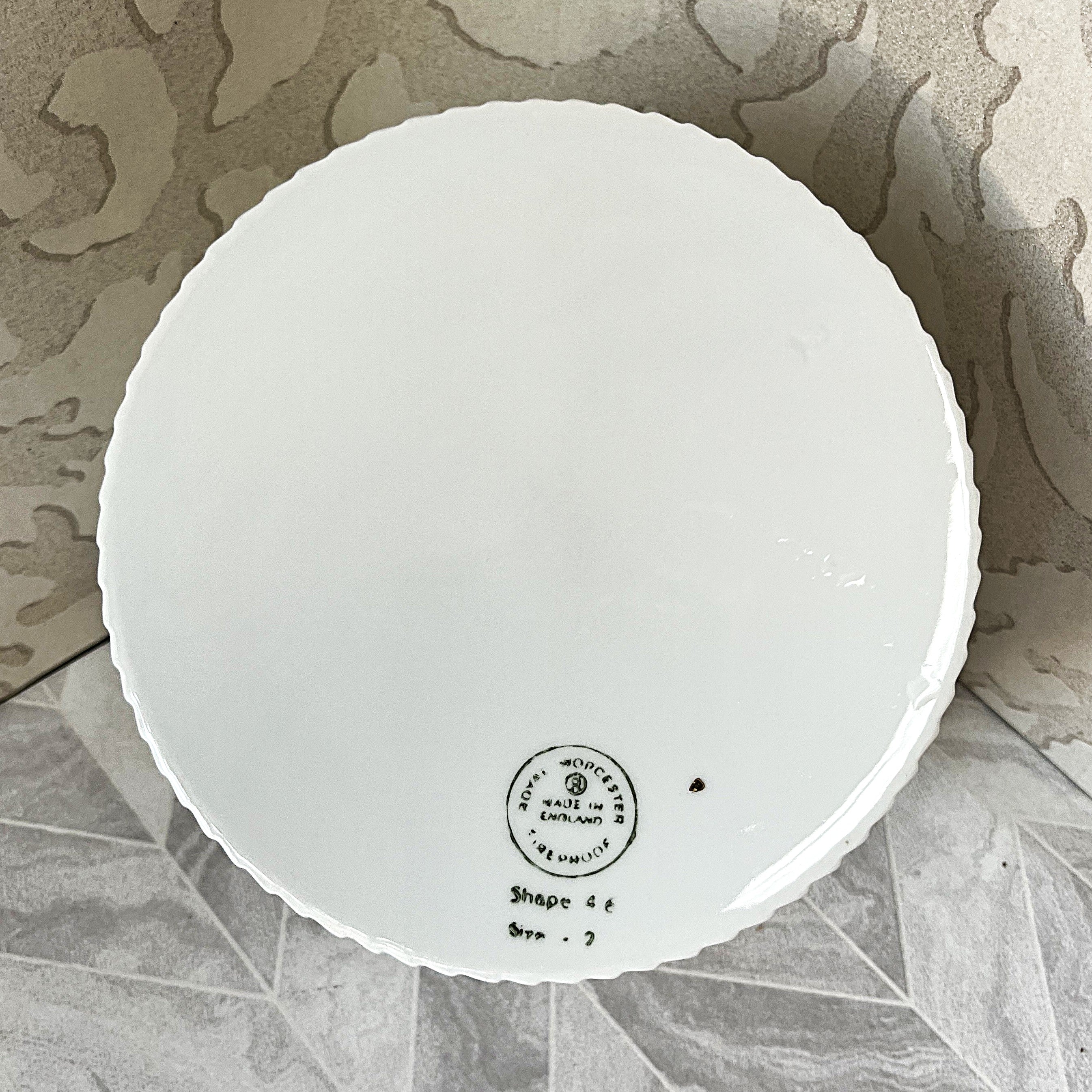 Soufflé Dish: Royal Worcester Porcelain Ribbed Soufflé, Small
