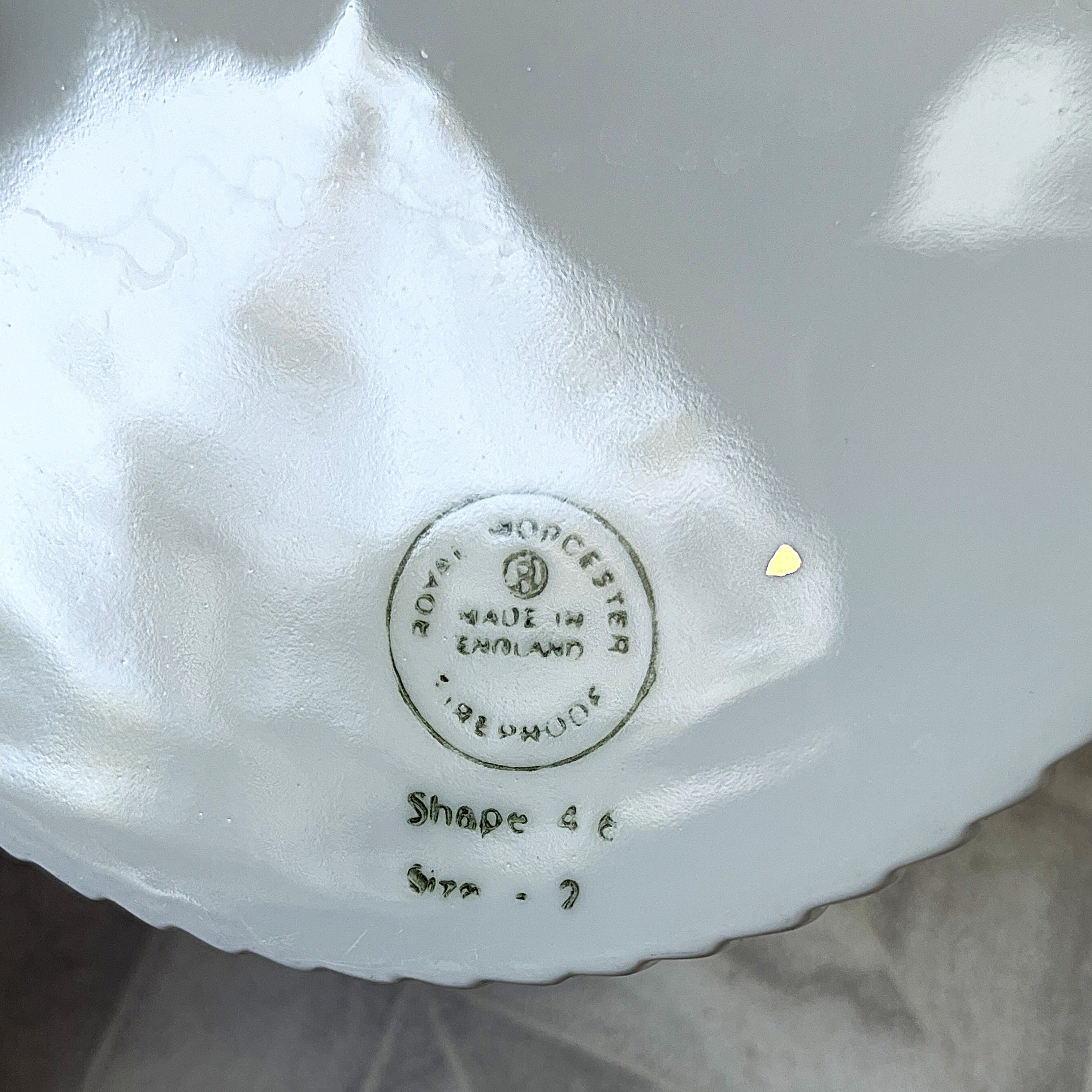 Soufflé Dish: Royal Worcester Porcelain Ribbed Soufflé, Small