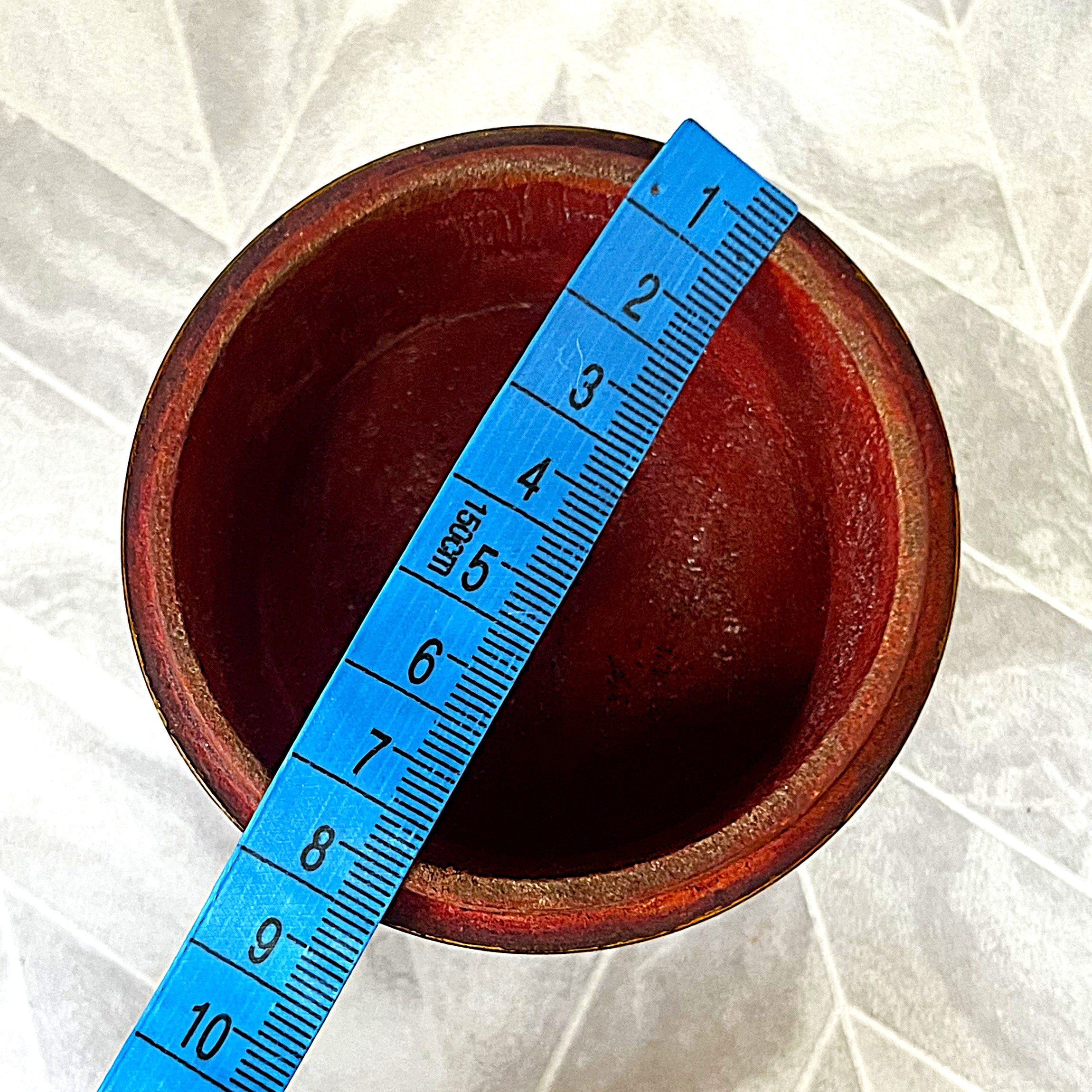 Carved Wood: Multi-Coloured Lacquered Wooden Spice Jar