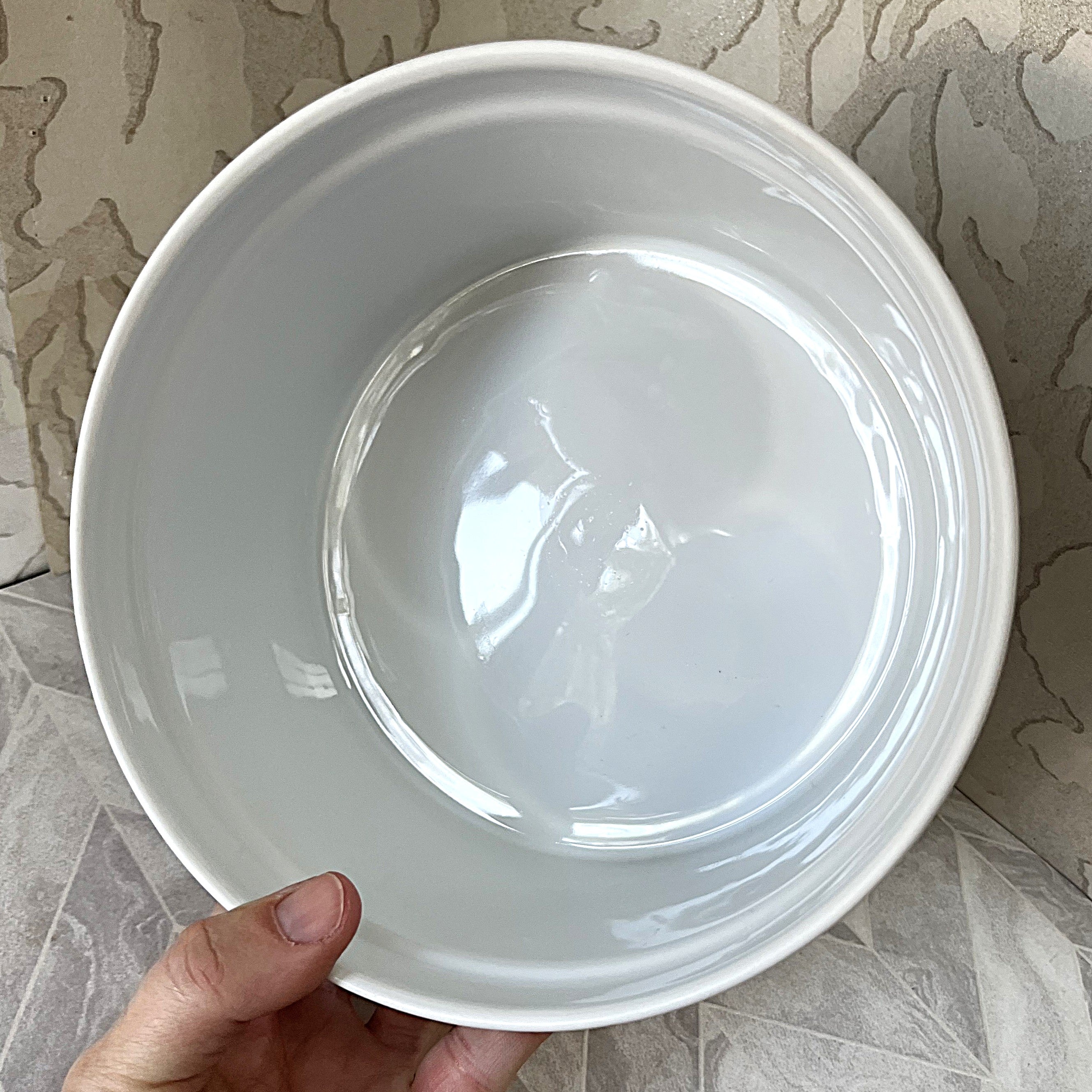 Soufflé Dish: Royal Worcester Porcelain Ribbed Soufflé, Large