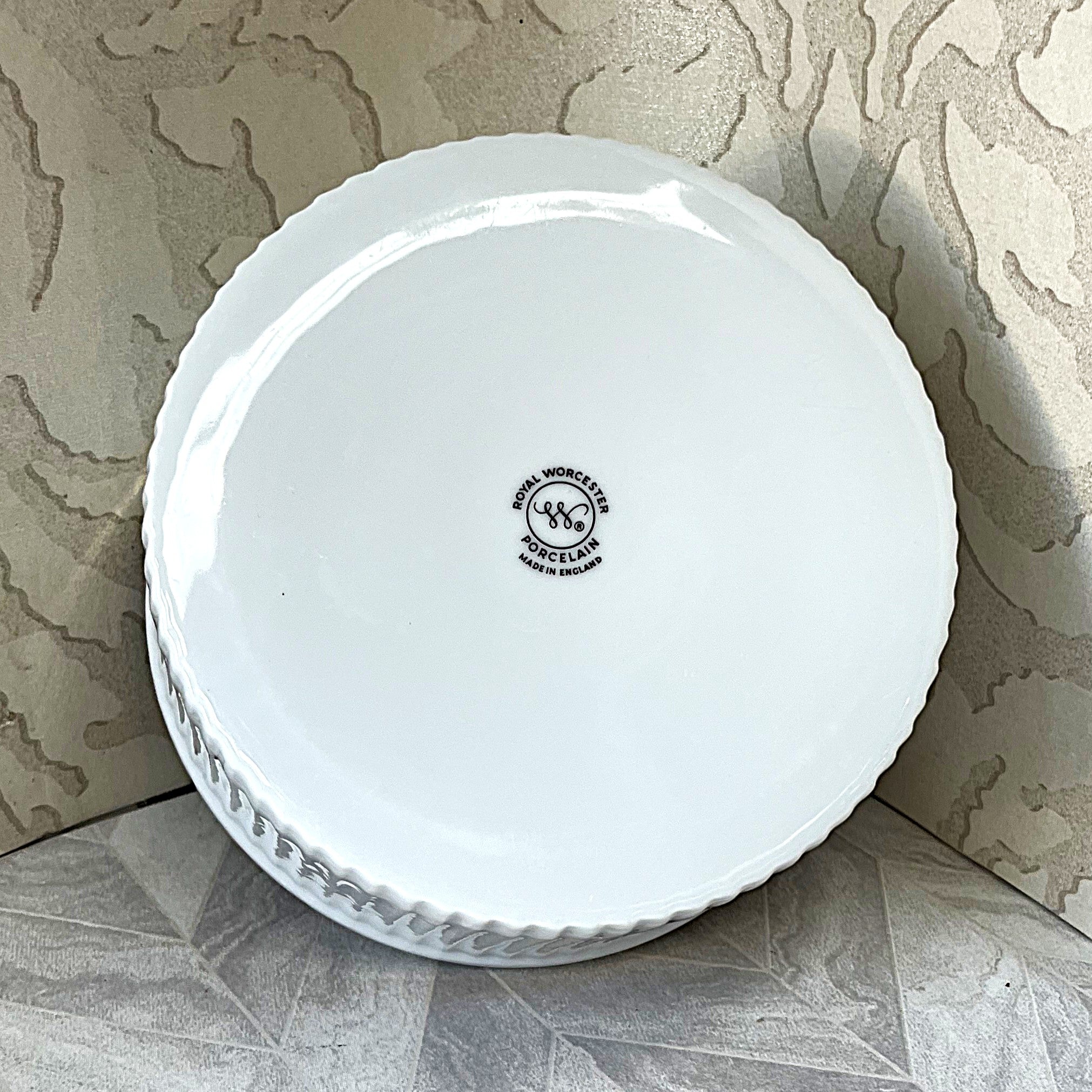 Soufflé Dish: Royal Worcester Porcelain Ribbed Soufflé, Large