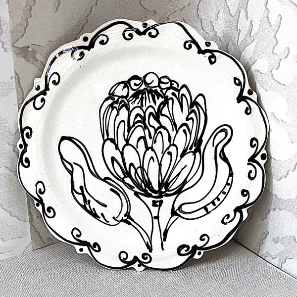 Plates: Artisanal Charger, Protea Design