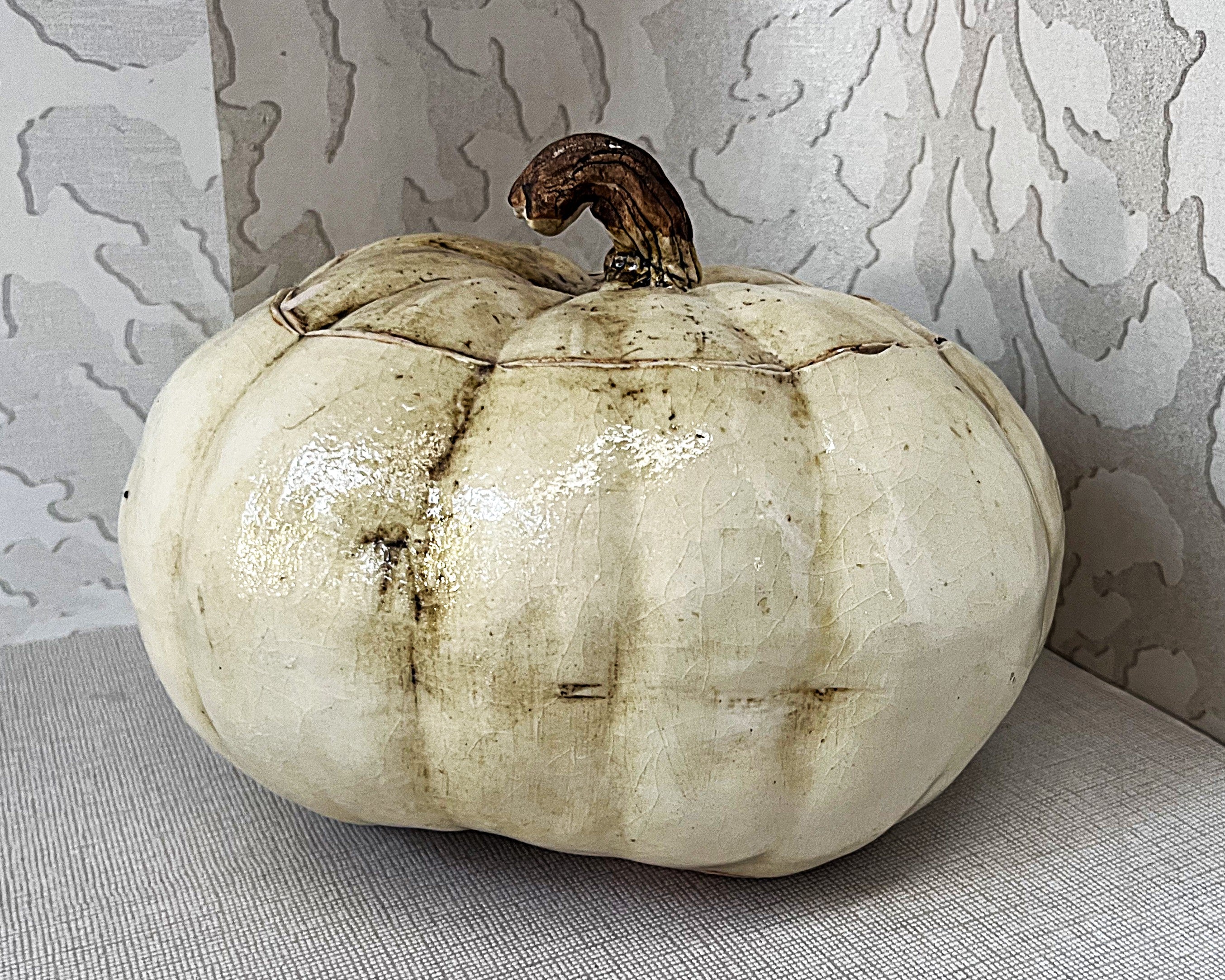 Studio Pottery: Organic Sculptural Pumpkin Storage Jar