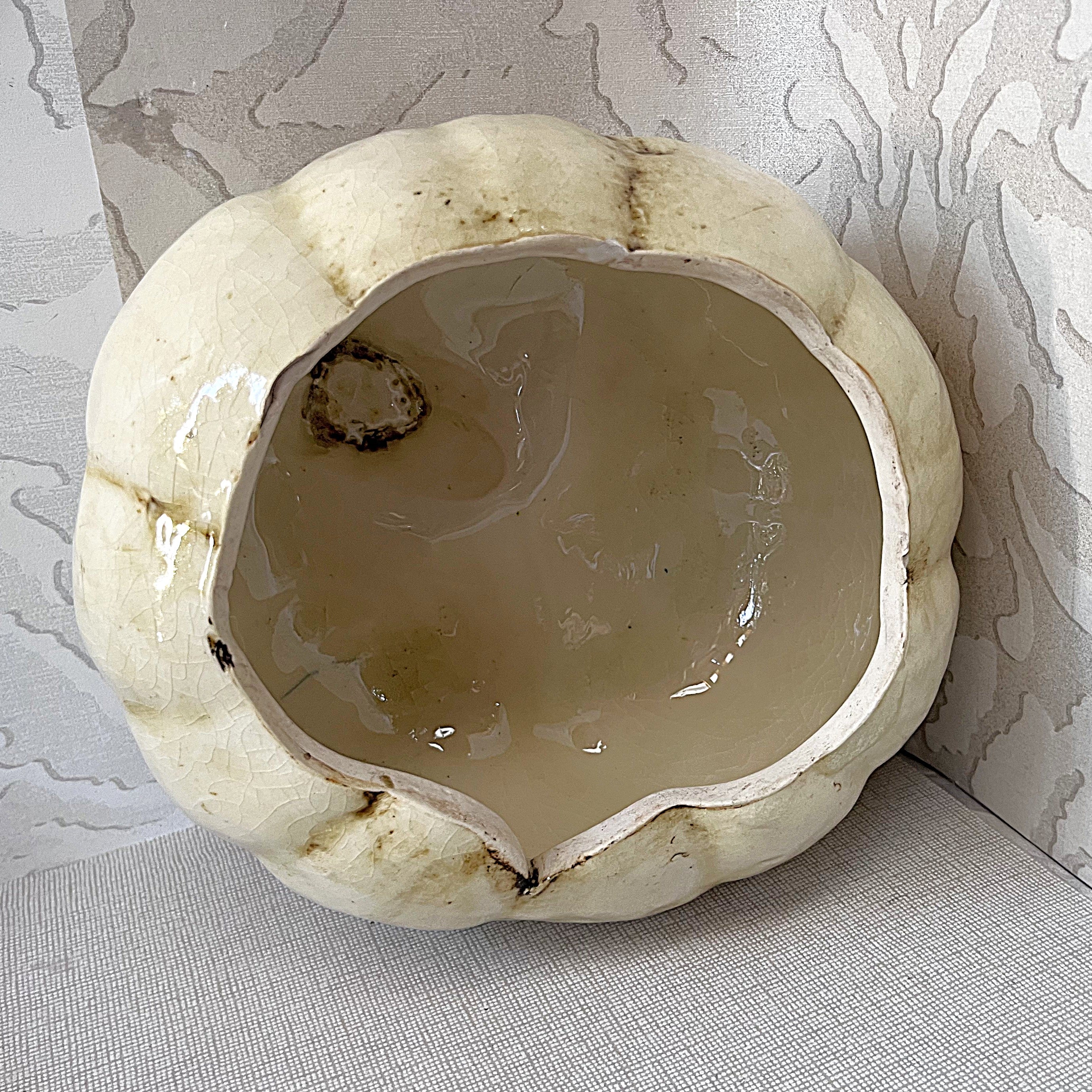 Studio Pottery: Organic Sculptural Pumpkin Storage Jar