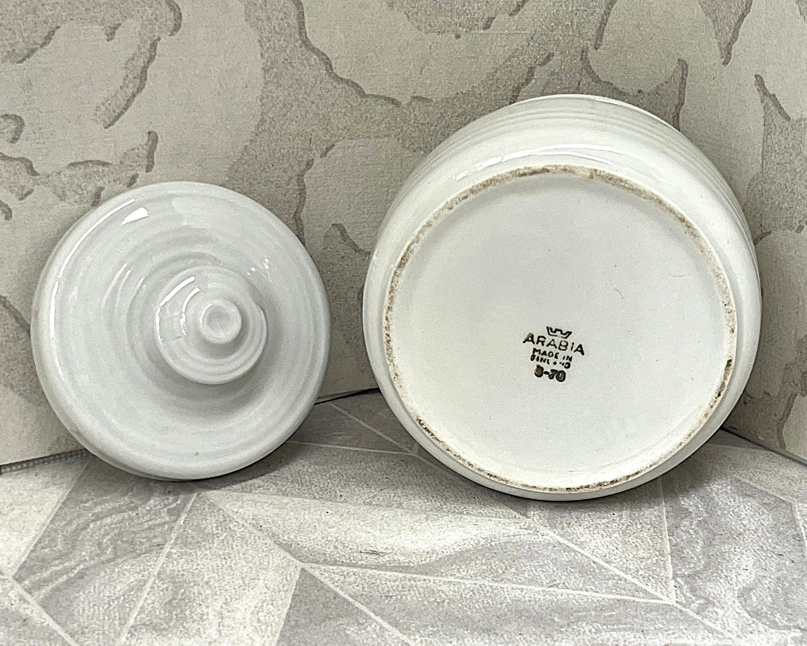 Tableware: Arabia Finland Kaarna Sugar Bowl