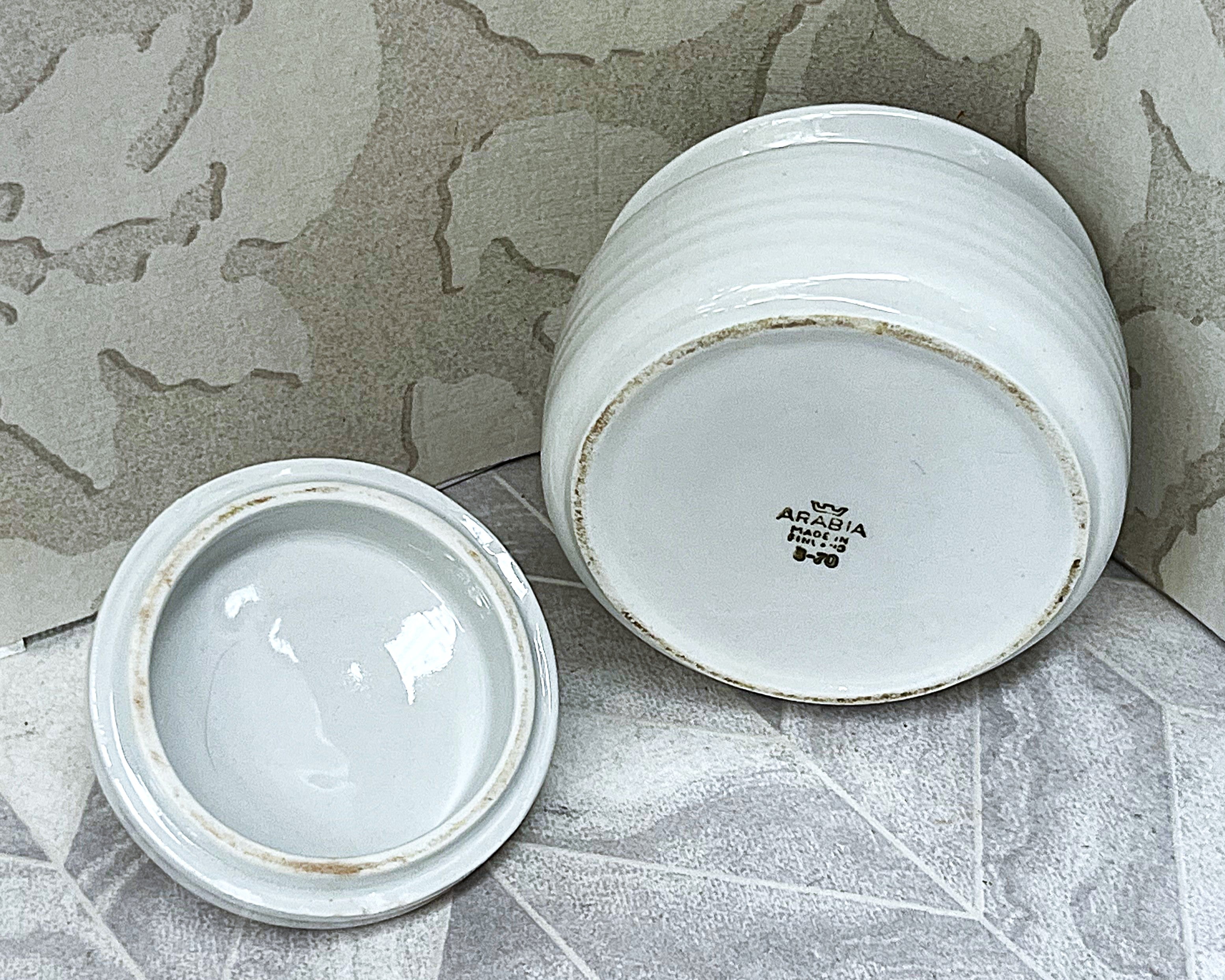 Tableware: Arabia Finland Kaarna Sugar Bowl