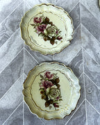 Florentine Ware: Florentine Scalloped Cabbage Rose Distressed Set, 5