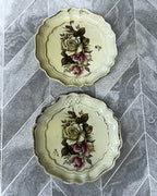 Florentine Ware: Florentine Scalloped Cabbage Rose Distressed Set, 5