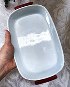 Baking Dish: Rörstrand Sweden 'Gratina' No.8 Oxblood Ceramic Baking Dish
