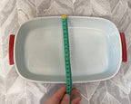Baking Dish: Rörstrand Sweden 'Gratina' No.8 Oxblood Ceramic Baking Dish