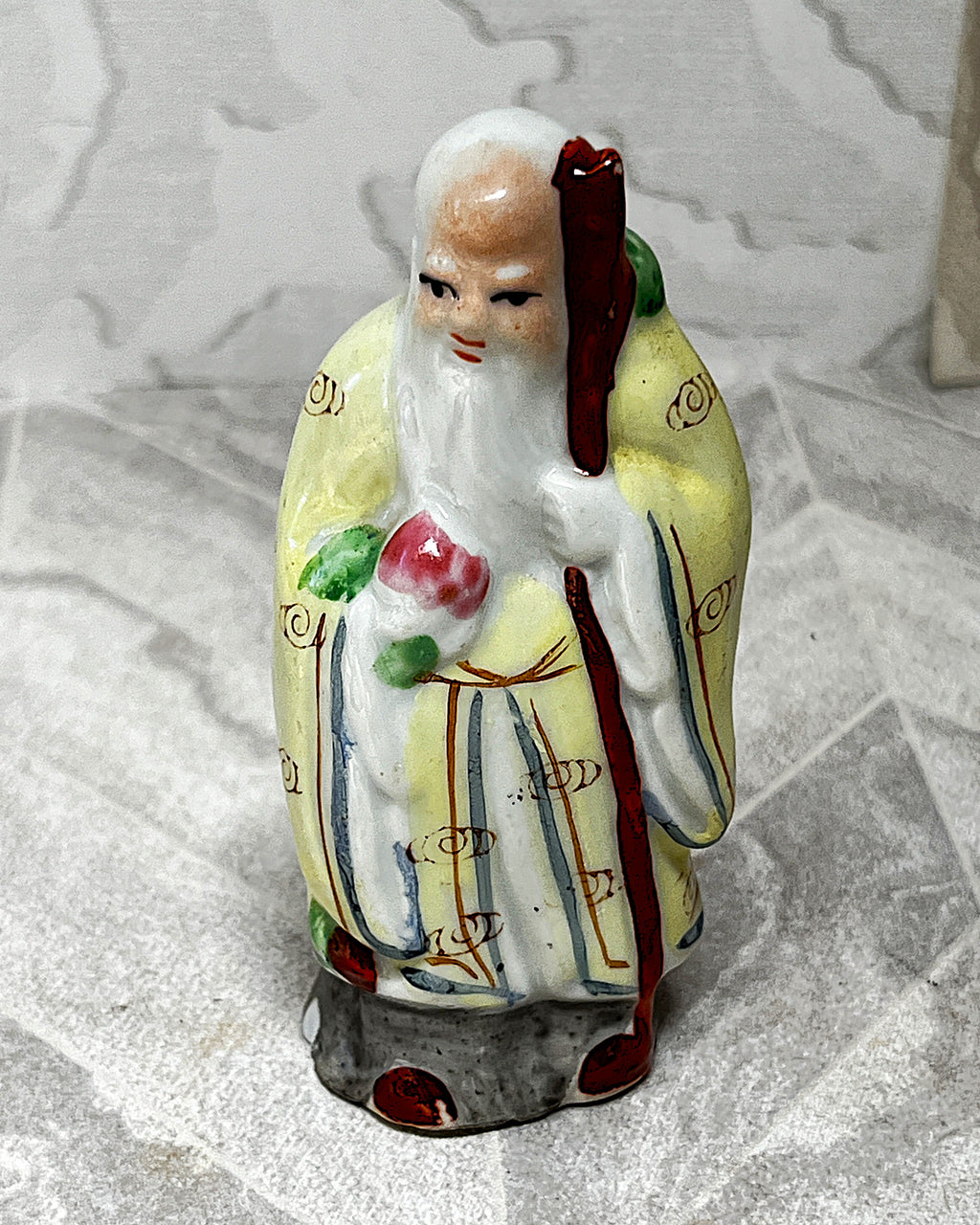 Figurines: Chinese Porcelain Sanxing Lucky Gods Set — Fu Lu Shou Figurines