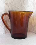 Coloured Glass: Duralex France Amber Pitcher