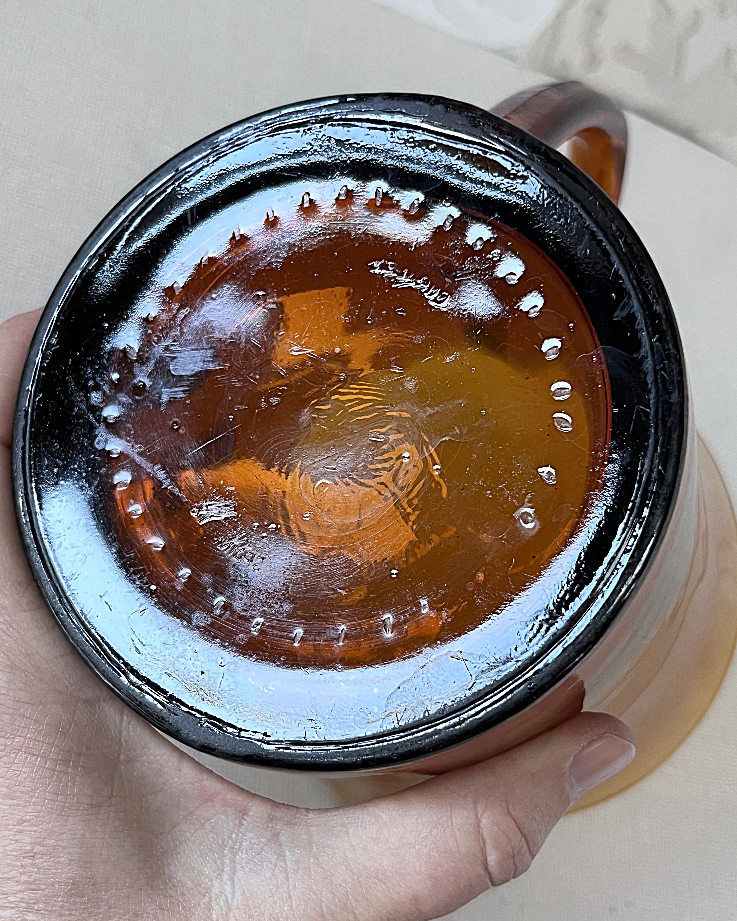 Coloured Glass: Duralex France Amber Pitcher