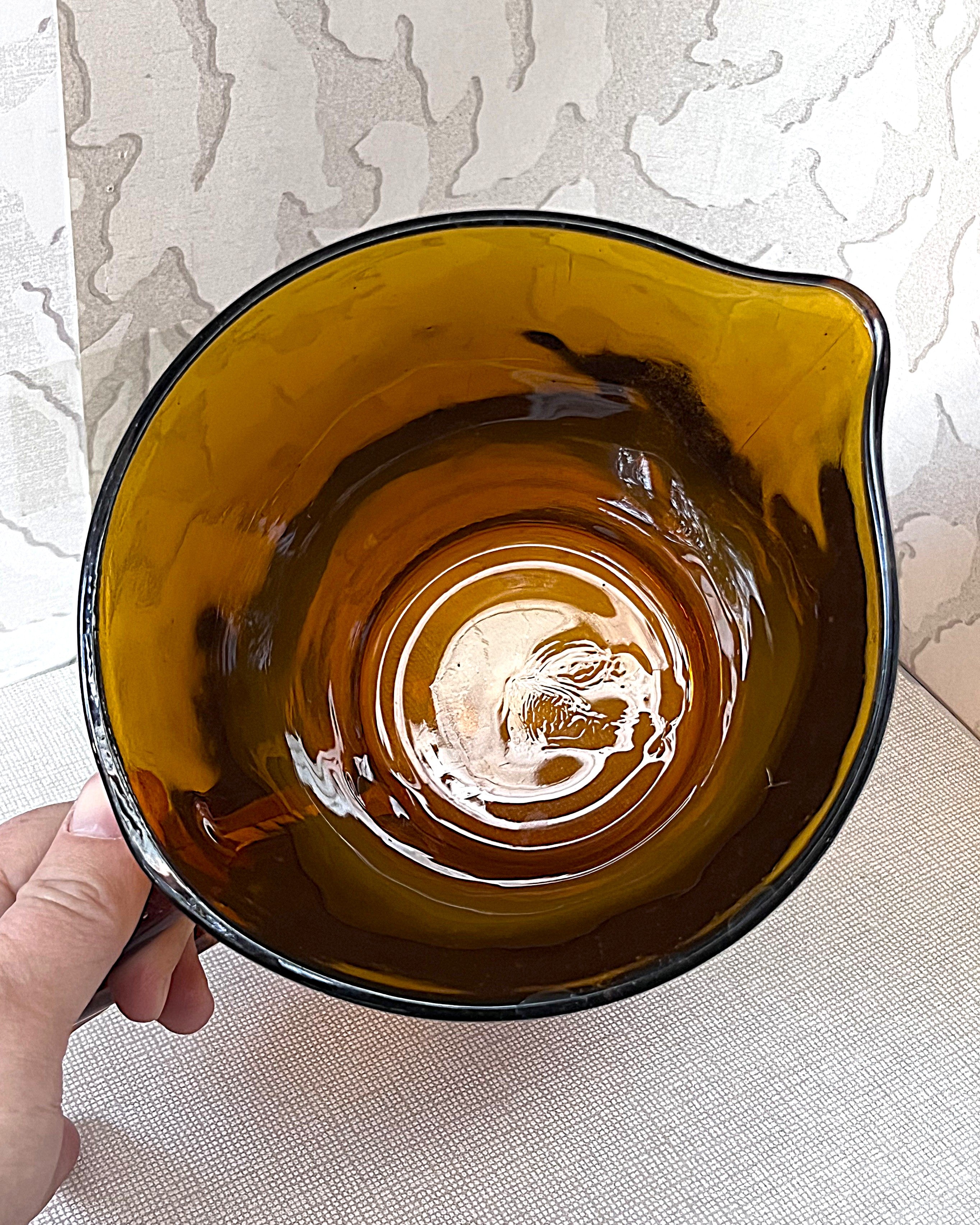 Coloured Glass: Duralex France Amber Pitcher