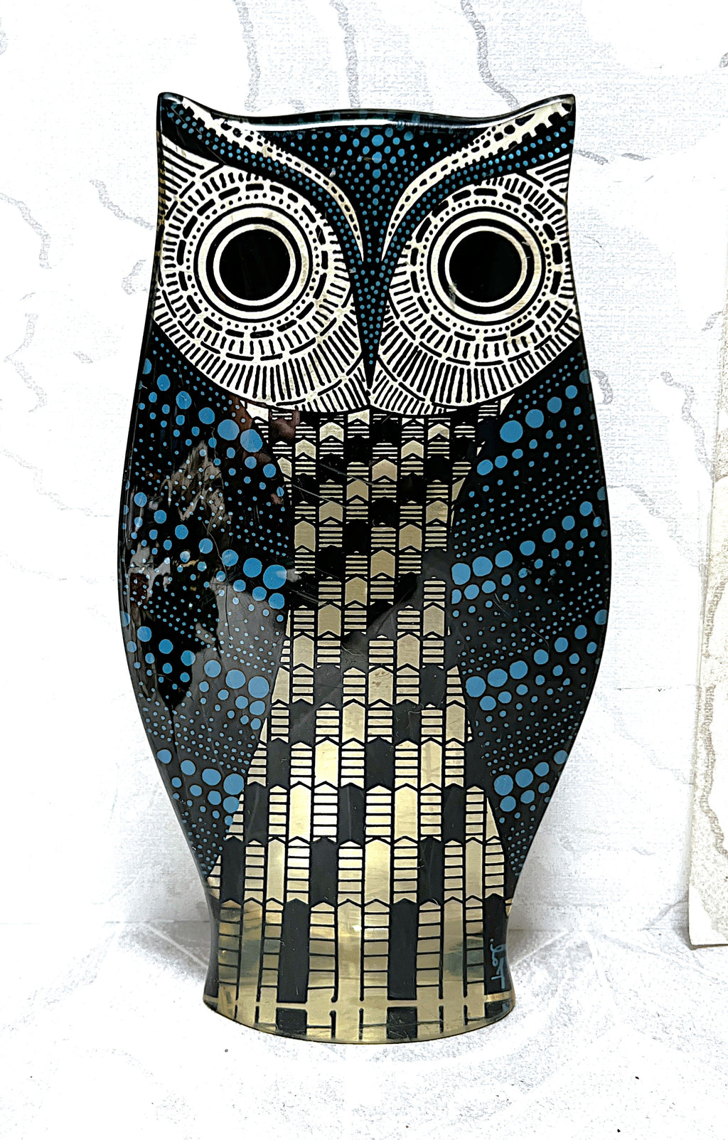 Brazilian: Abraham Palatnik Op Art Lucite Owl Sculpture