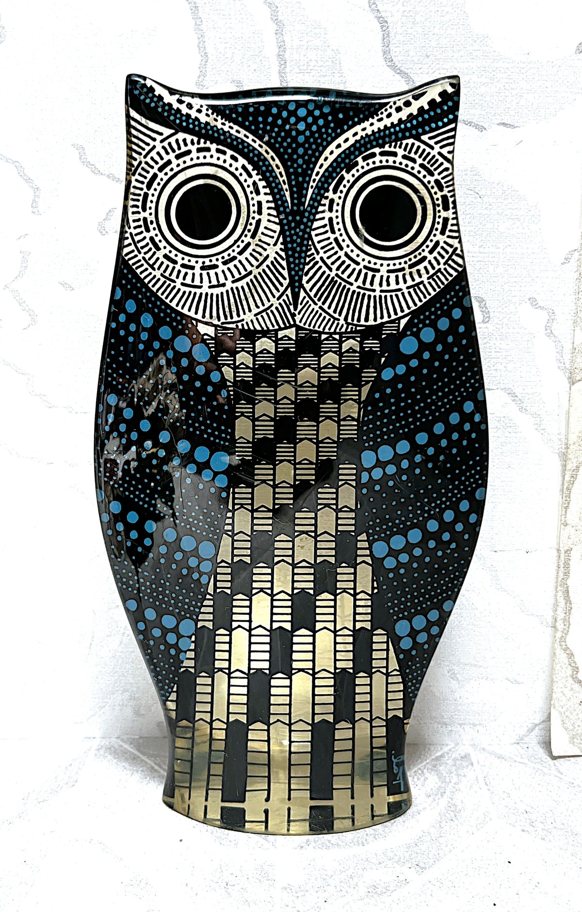 Brazilian: Abraham Palatnik Op Art Lucite Owl Sculpture