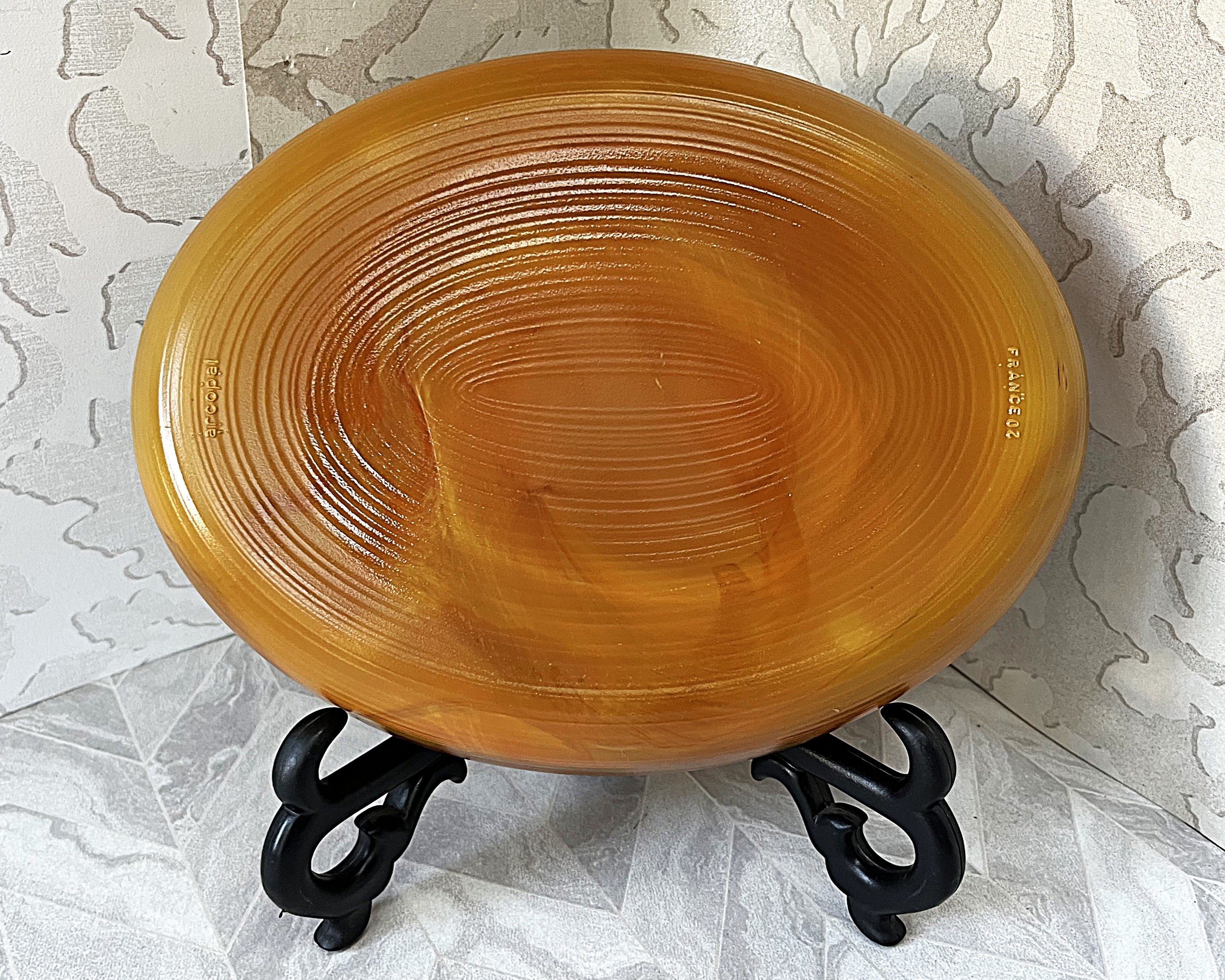 Arcopal: Volcan: Amber Swirl Oval Baking Dish