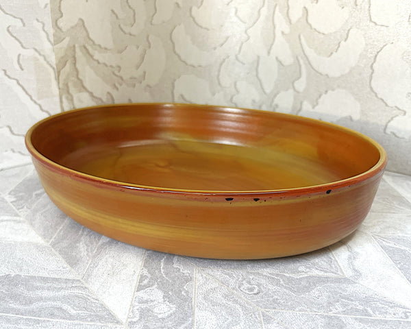 Arcopal: Volcan: Amber Swirl Oval Baking Dish