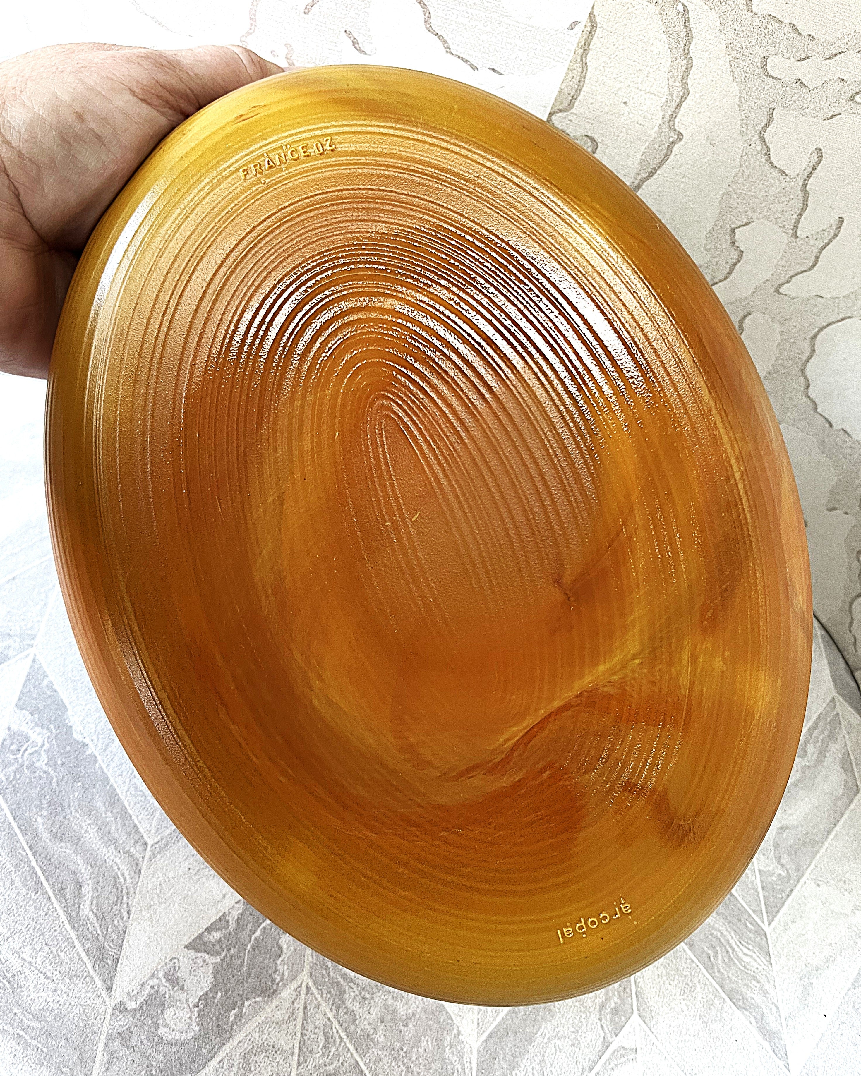 Arcopal: Volcan: Amber Swirl Oval Baking Dish