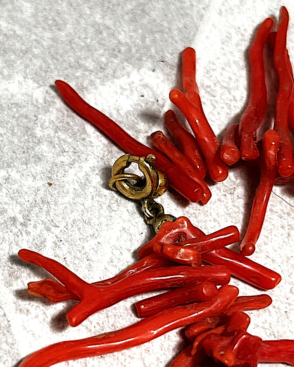 Jewellery: Antique Mediterranean Red Branch Coral Statement Necklace