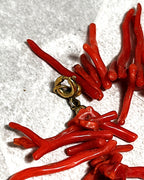 Jewellery: Antique Mediterranean Red Branch Coral Statement Necklace