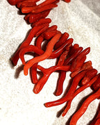 Jewellery: Antique Mediterranean Red Branch Coral Statement Necklace