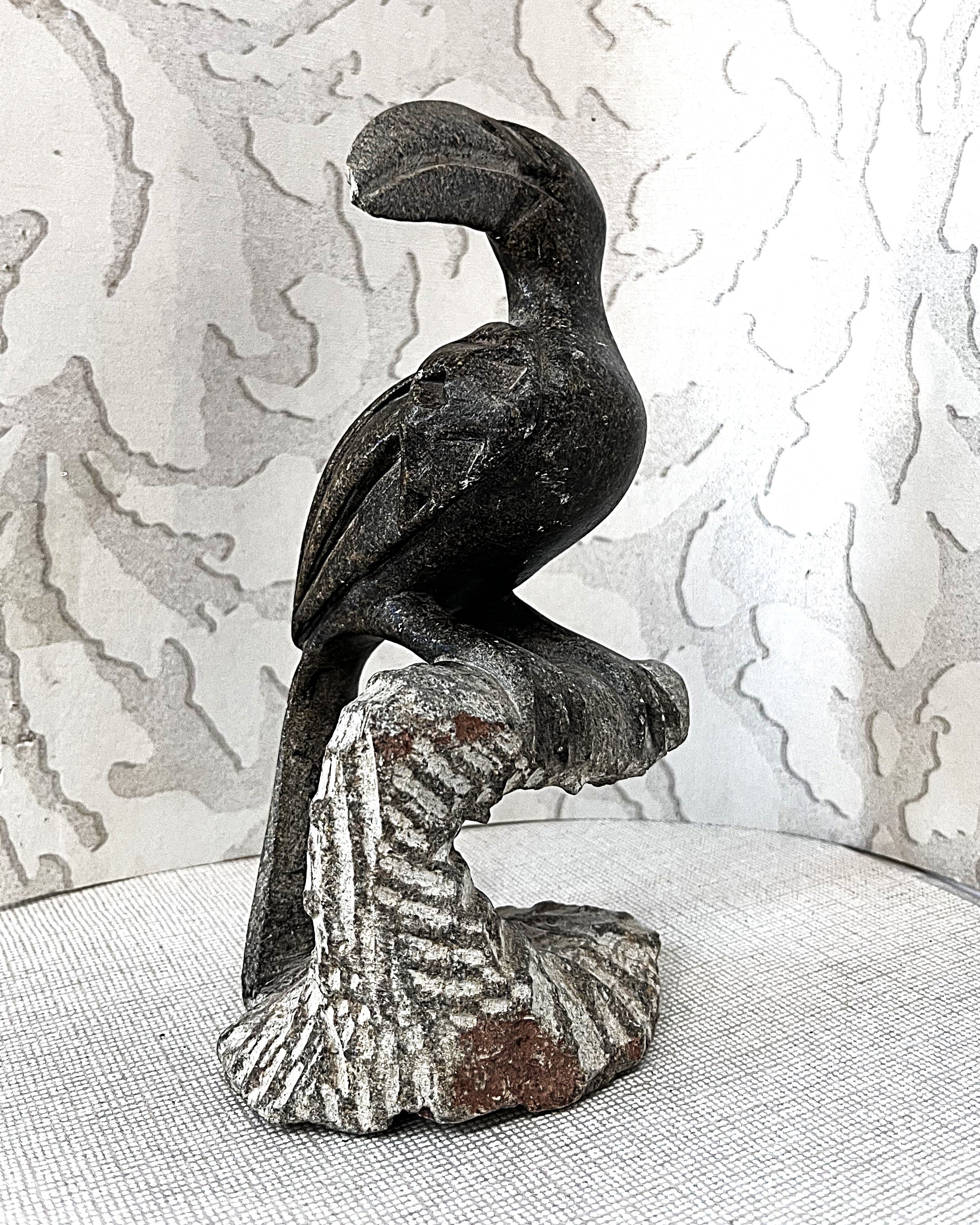 Zimbabwean: Shona Hornbill Sculpture