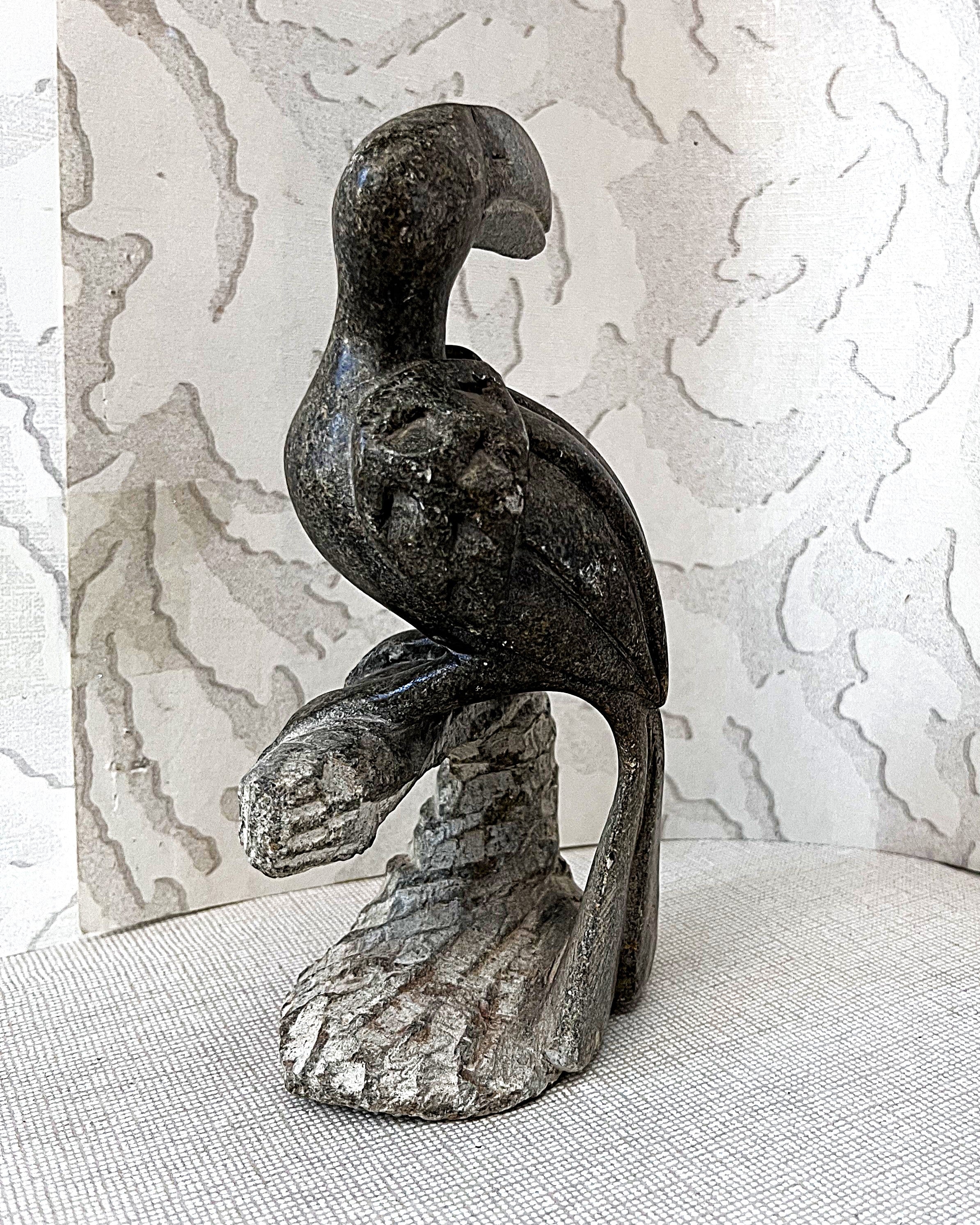 Zimbabwean: Shona Hornbill Sculpture