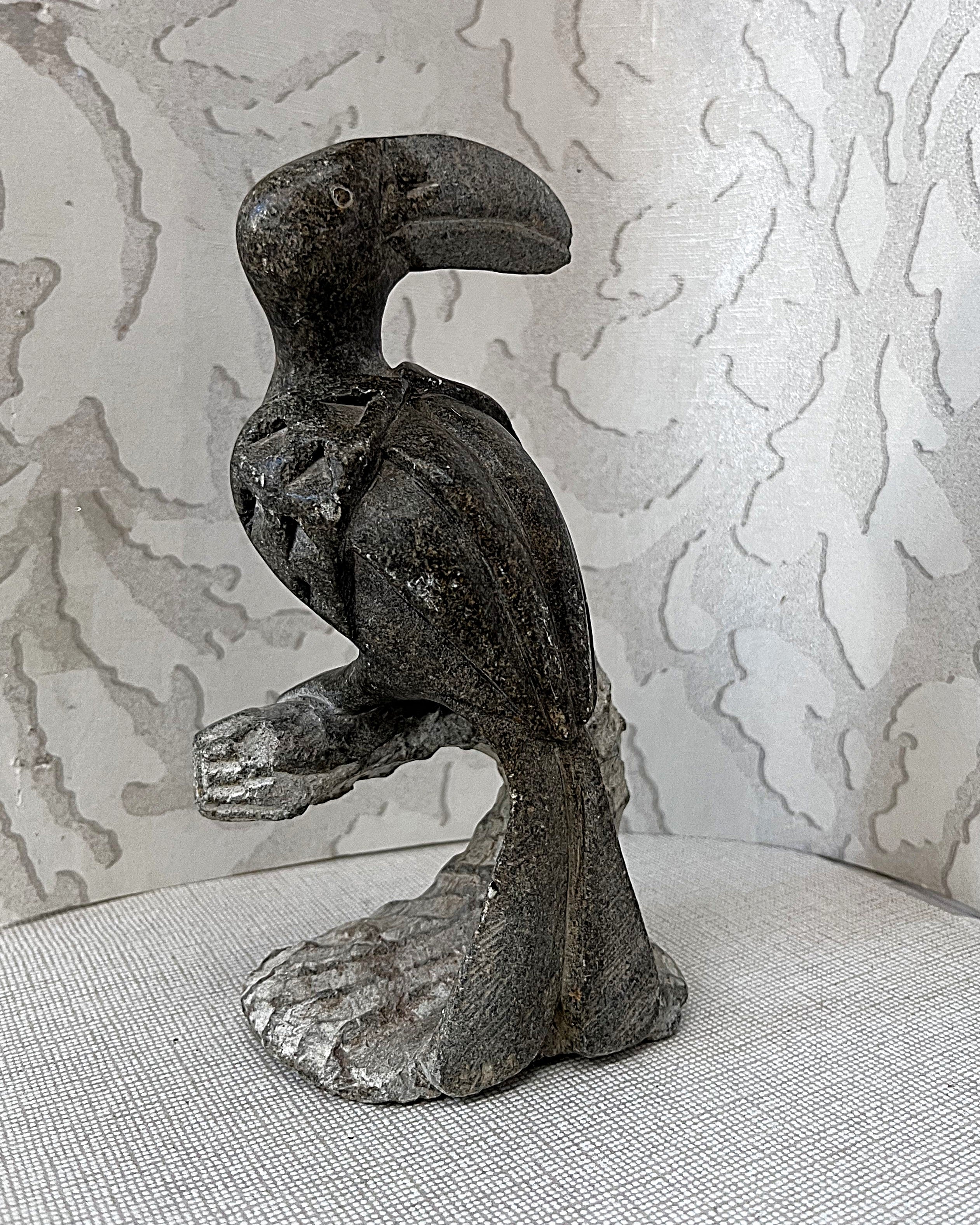 Zimbabwean: Shona Hornbill Sculpture