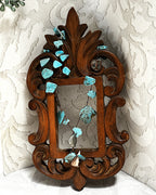Jewellery: Southwestern Matrix Turquoise & Heavy Artisan Trade Disc Opera Necklace
