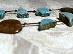Jewellery: Southwestern Matrix Turquoise & Heavy Artisan Trade Disc Opera Necklace