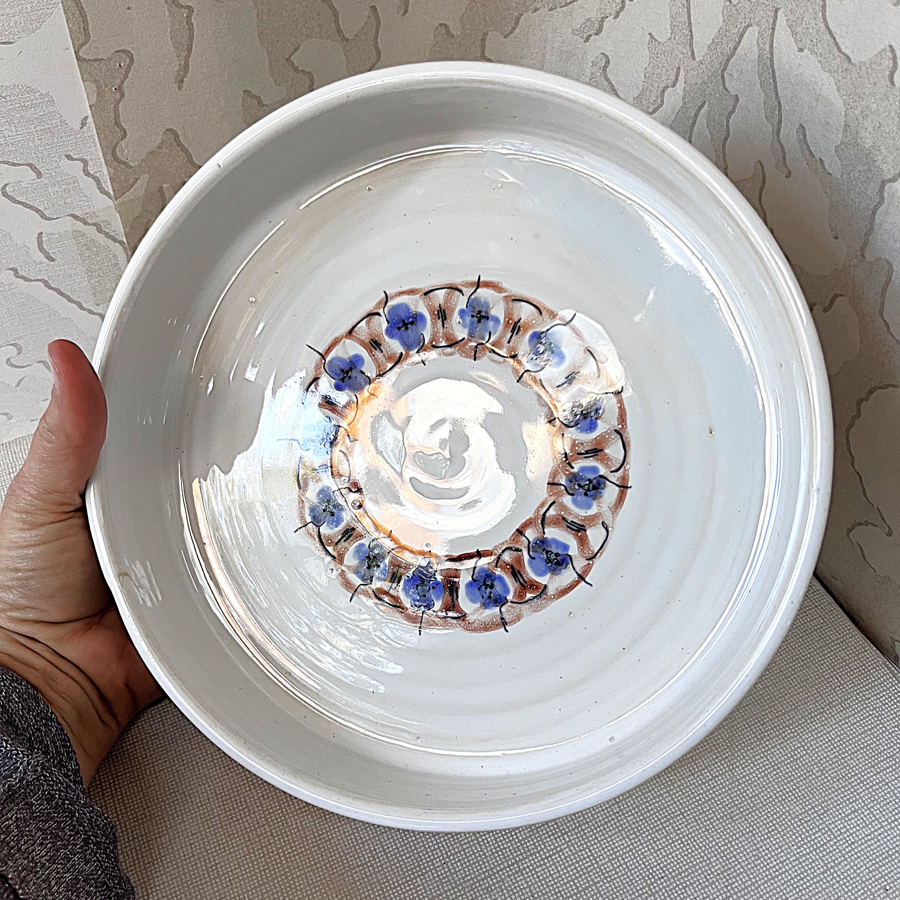 TOJ "The Old Jar": Studio Pottery Stoneware Serving Bowl