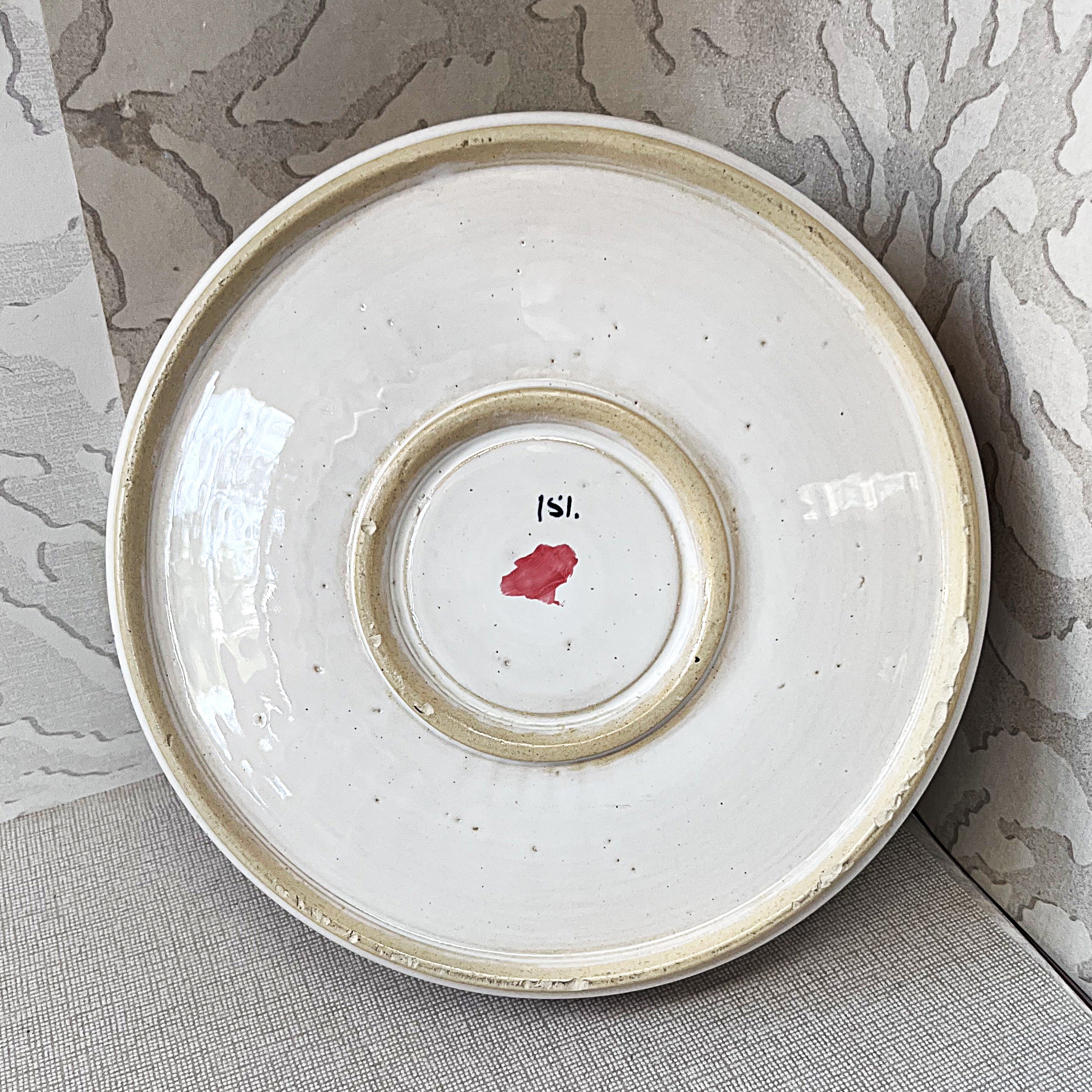 TOJ "The Old Jar": Studio Pottery Stoneware Serving Bowl