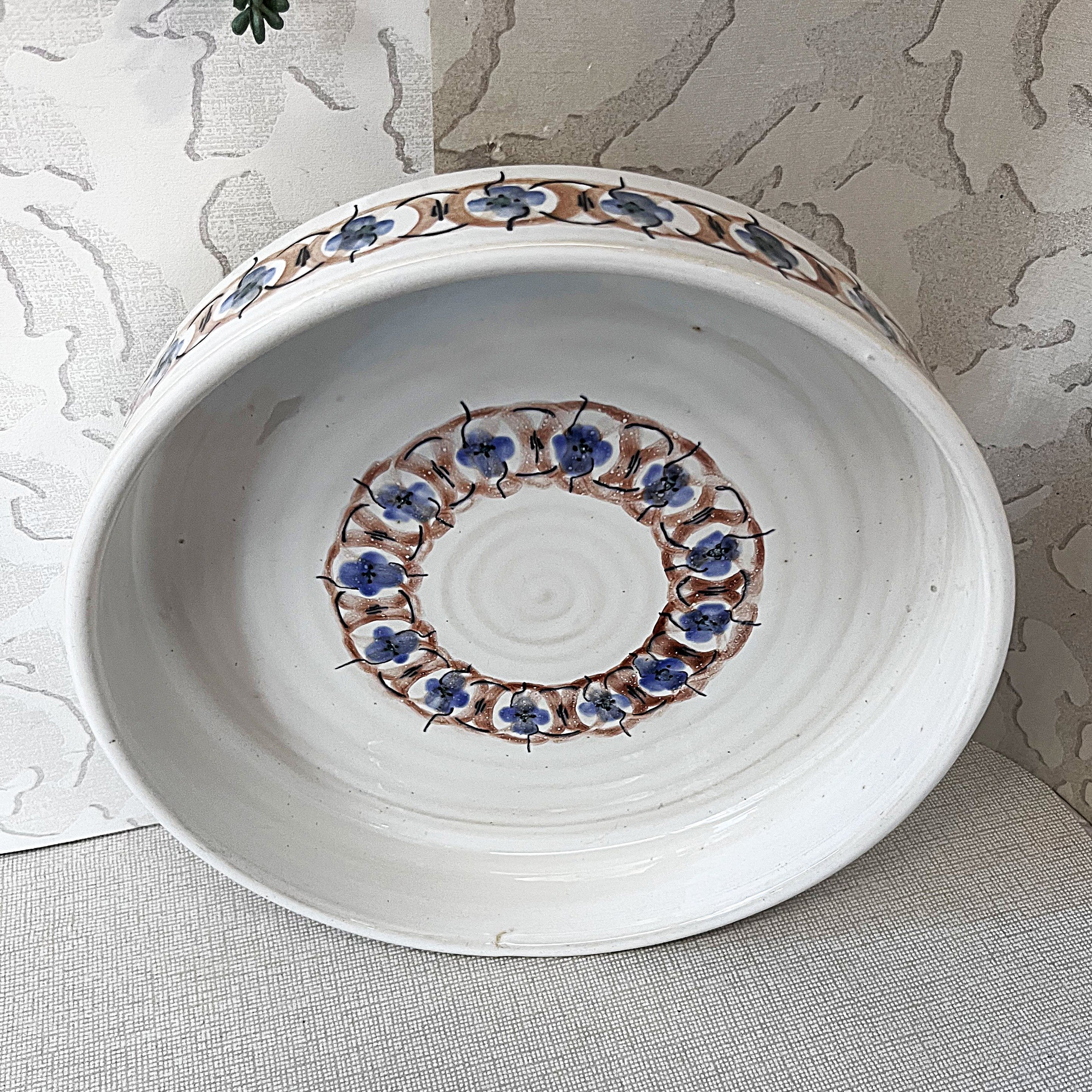 TOJ "The Old Jar": Studio Pottery Stoneware Serving Bowl