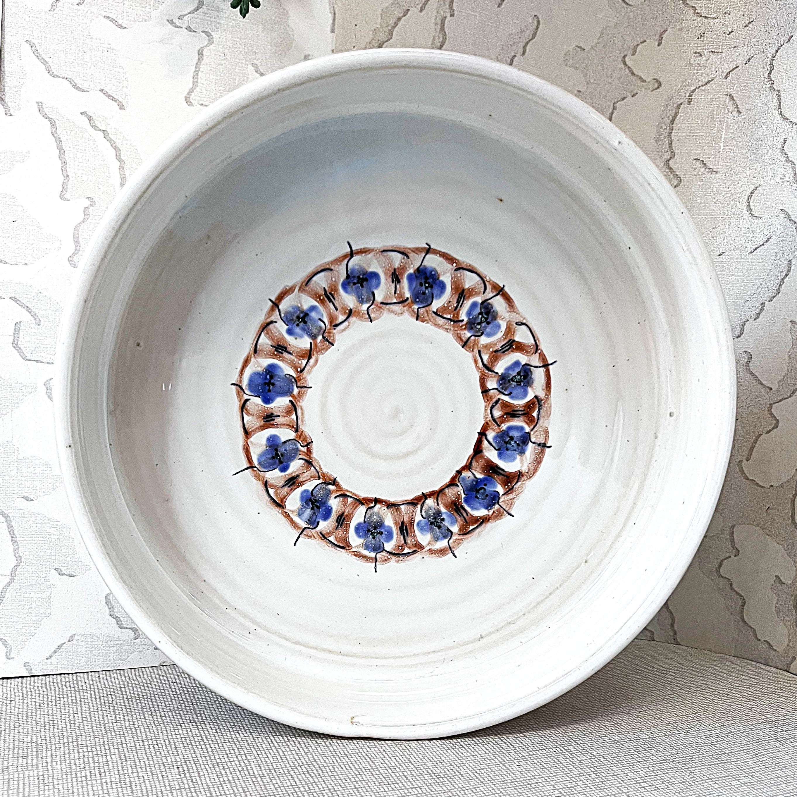 TOJ "The Old Jar": Studio Pottery Stoneware Serving Bowl